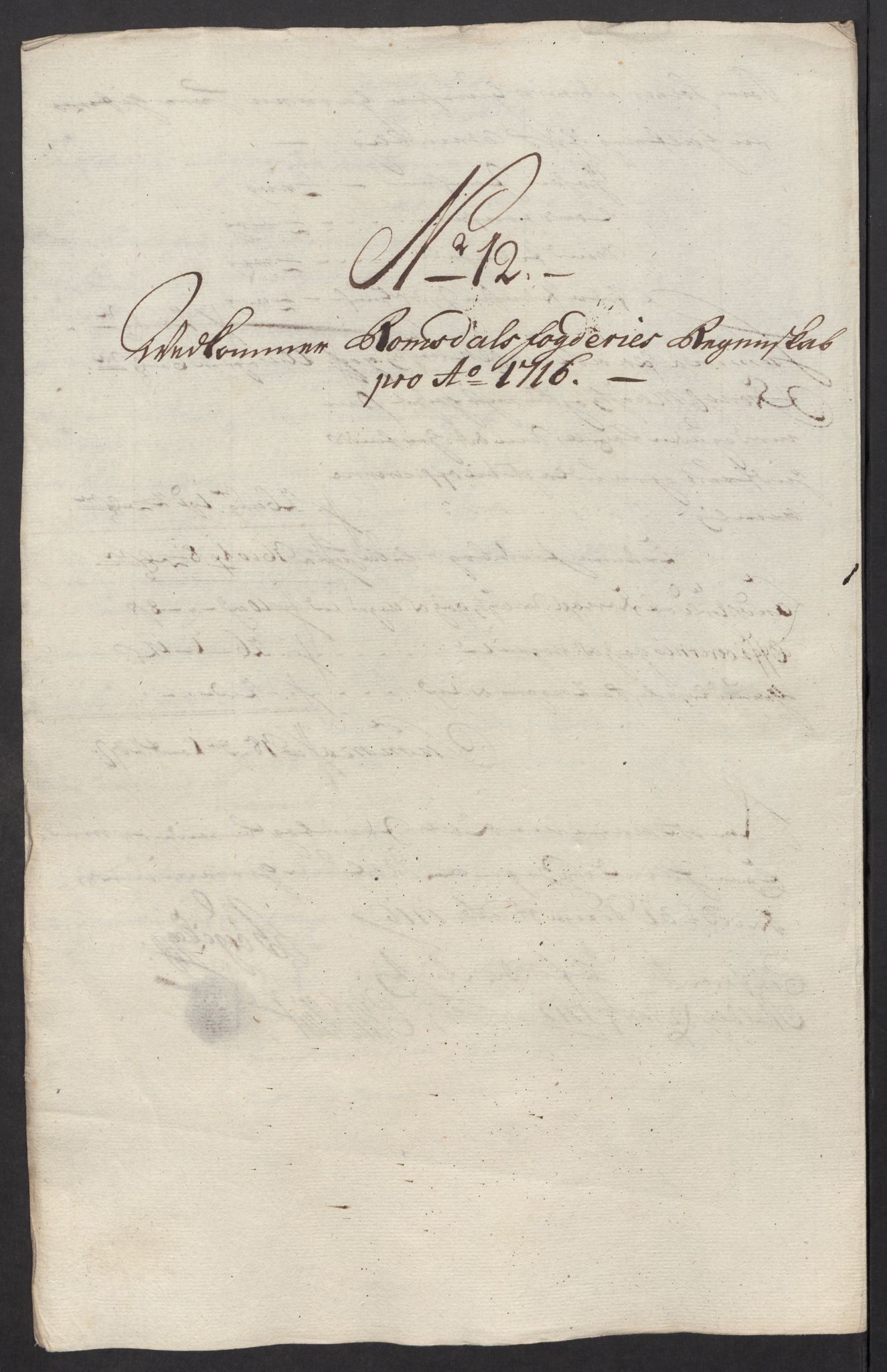 Rentekammeret inntil 1814, Reviderte regnskaper, Fogderegnskap, RA/EA-4092/R55/L3663: Fogderegnskap Romsdal, 1715-1716, p. 385