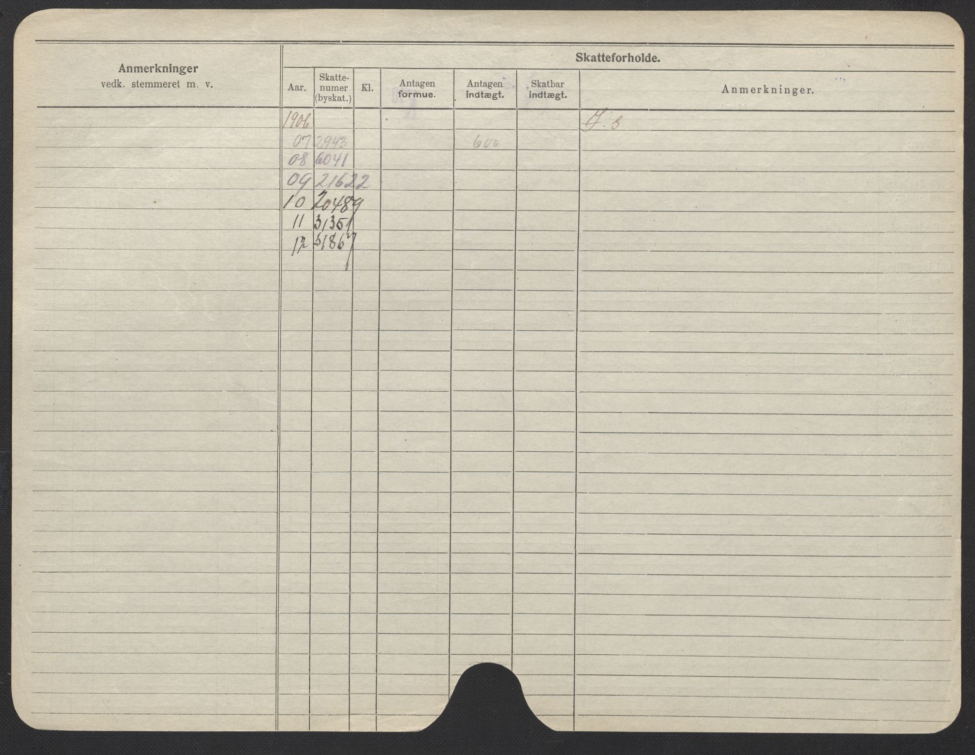 Oslo folkeregister, Registerkort, AV/SAO-A-11715/F/Fa/Fac/L0024: Kvinner, 1906-1914, p. 178b