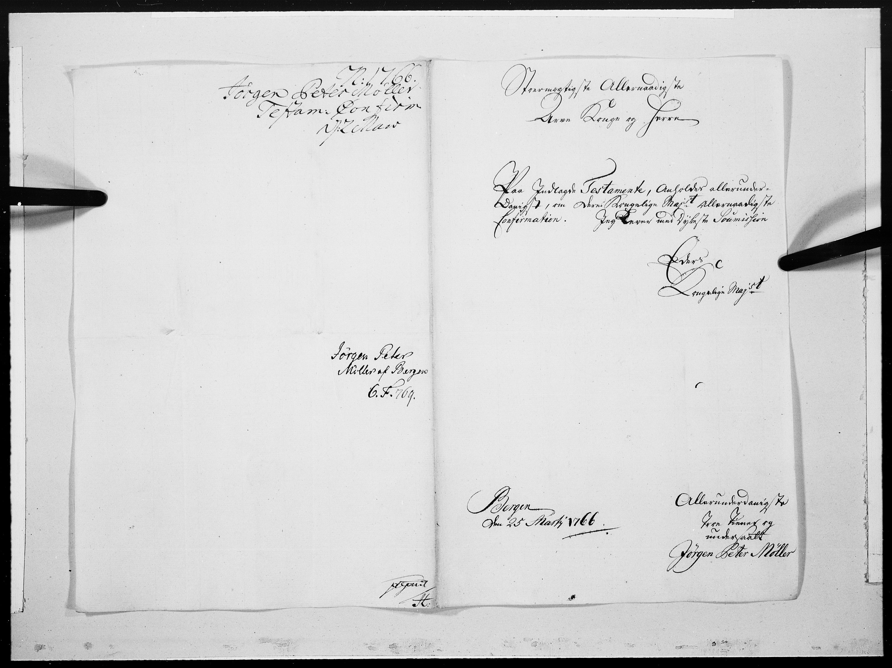 Danske Kanselli 1572-1799, AV/RA-EA-3023/F/Fc/Fcc/Fcca/L0192: Norske innlegg 1572-1799, 1766, p. 403