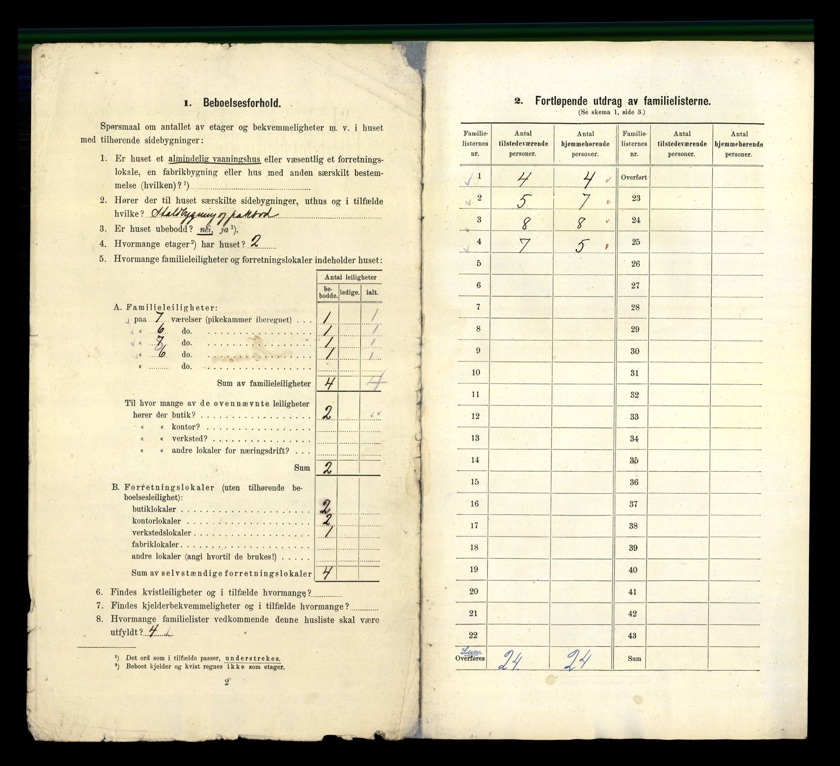 RA, 1910 census for Hamar, 1910, p. 1744