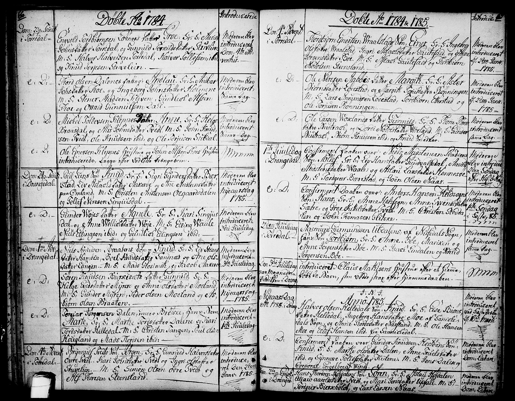 Drangedal kirkebøker, SAKO/A-258/F/Fa/L0003: Parish register (official) no. 3, 1768-1814, p. 66-67