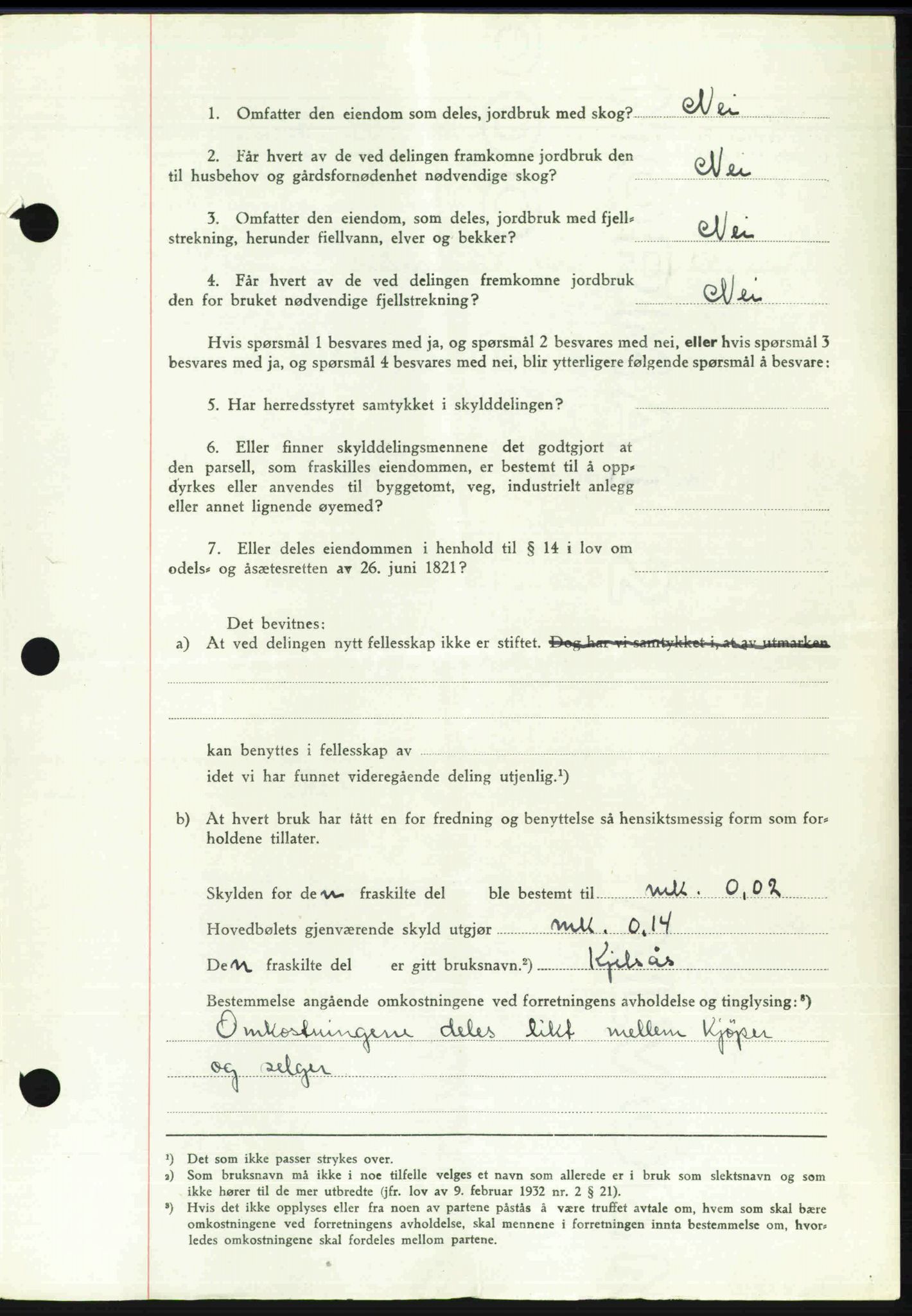 Toten tingrett, SAH/TING-006/H/Hb/Hbc/L0020: Mortgage book no. Hbc-20, 1948-1948, Diary no: : 2271/1948