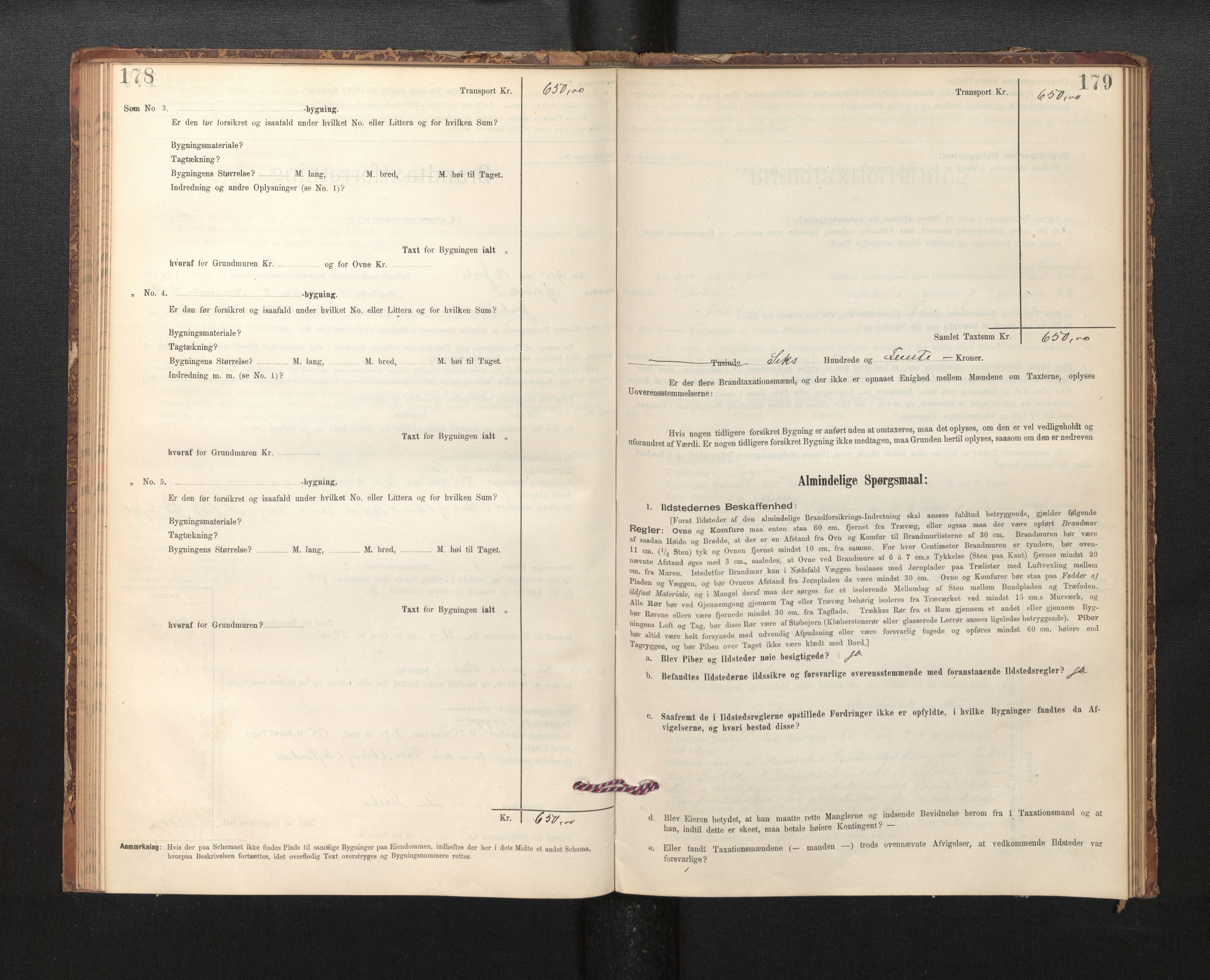 Lensmannen i Jostedal, AV/SAB-A-28601/0012/L0003: Branntakstprotokoll, skjematakst, 1895-1906, p. 178-179