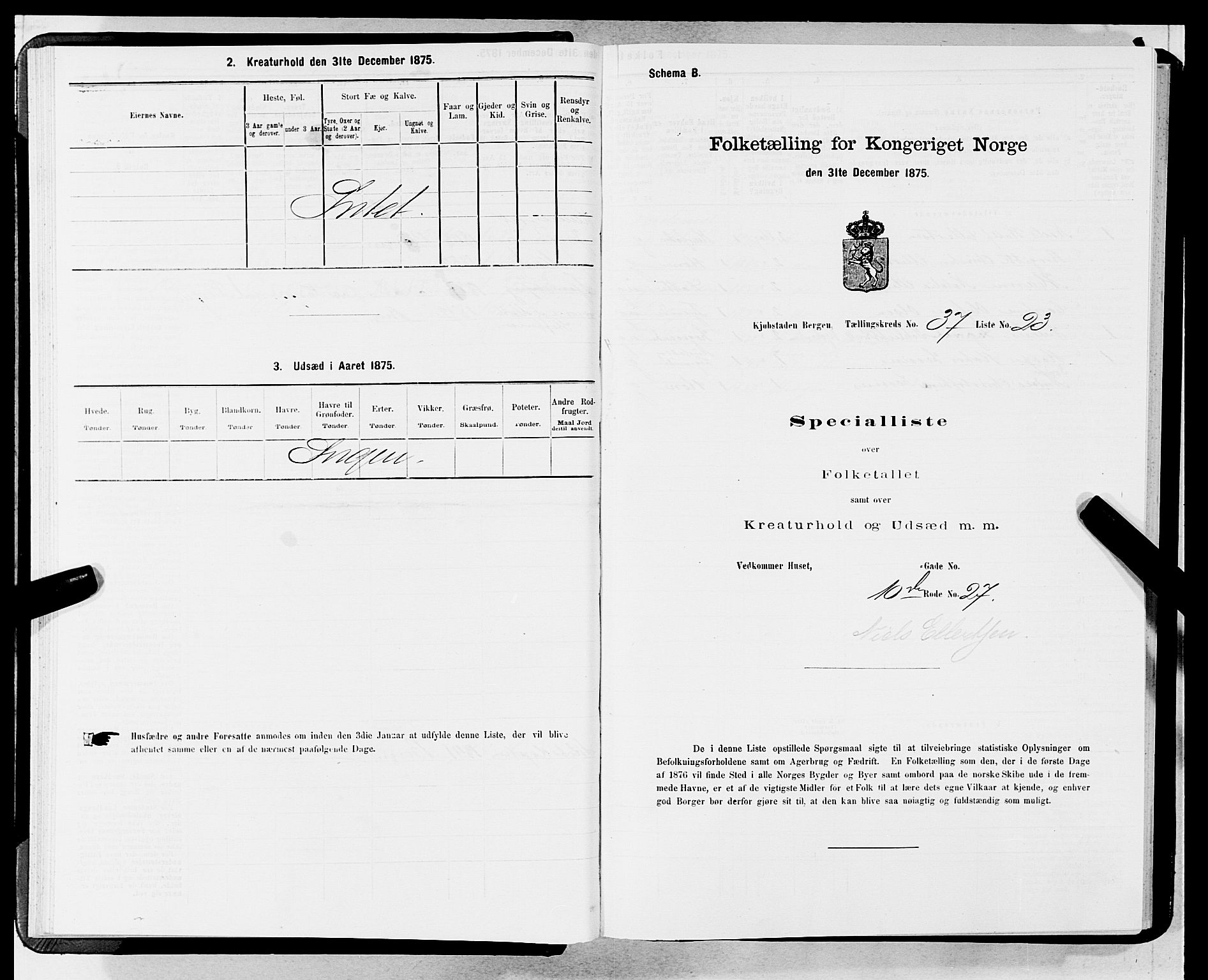 SAB, 1875 census for 1301 Bergen, 1875, p. 1944