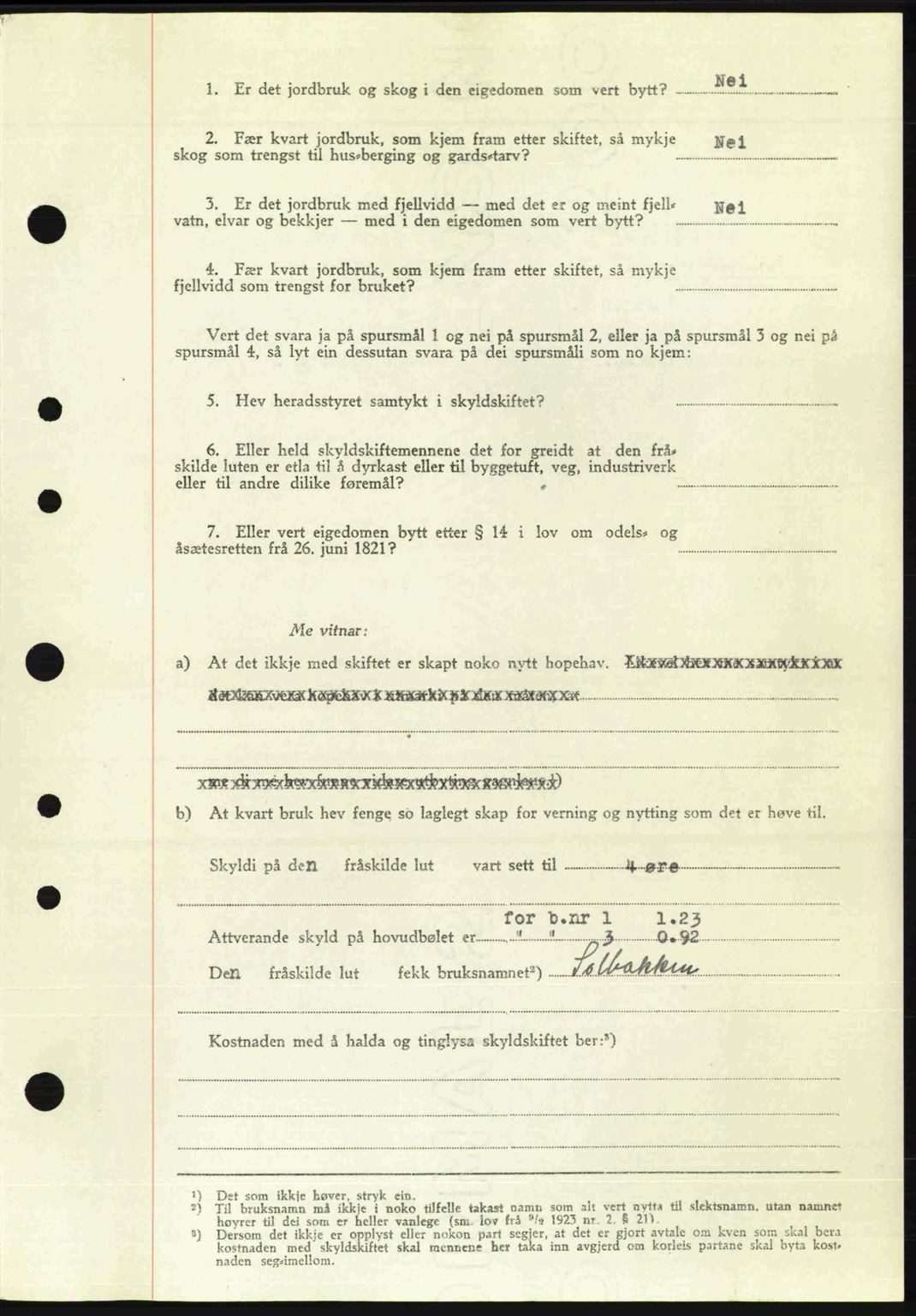 Nordre Sunnmøre sorenskriveri, AV/SAT-A-0006/1/2/2C/2Ca: Mortgage book no. A28, 1948-1948, Diary no: : 1045/1948