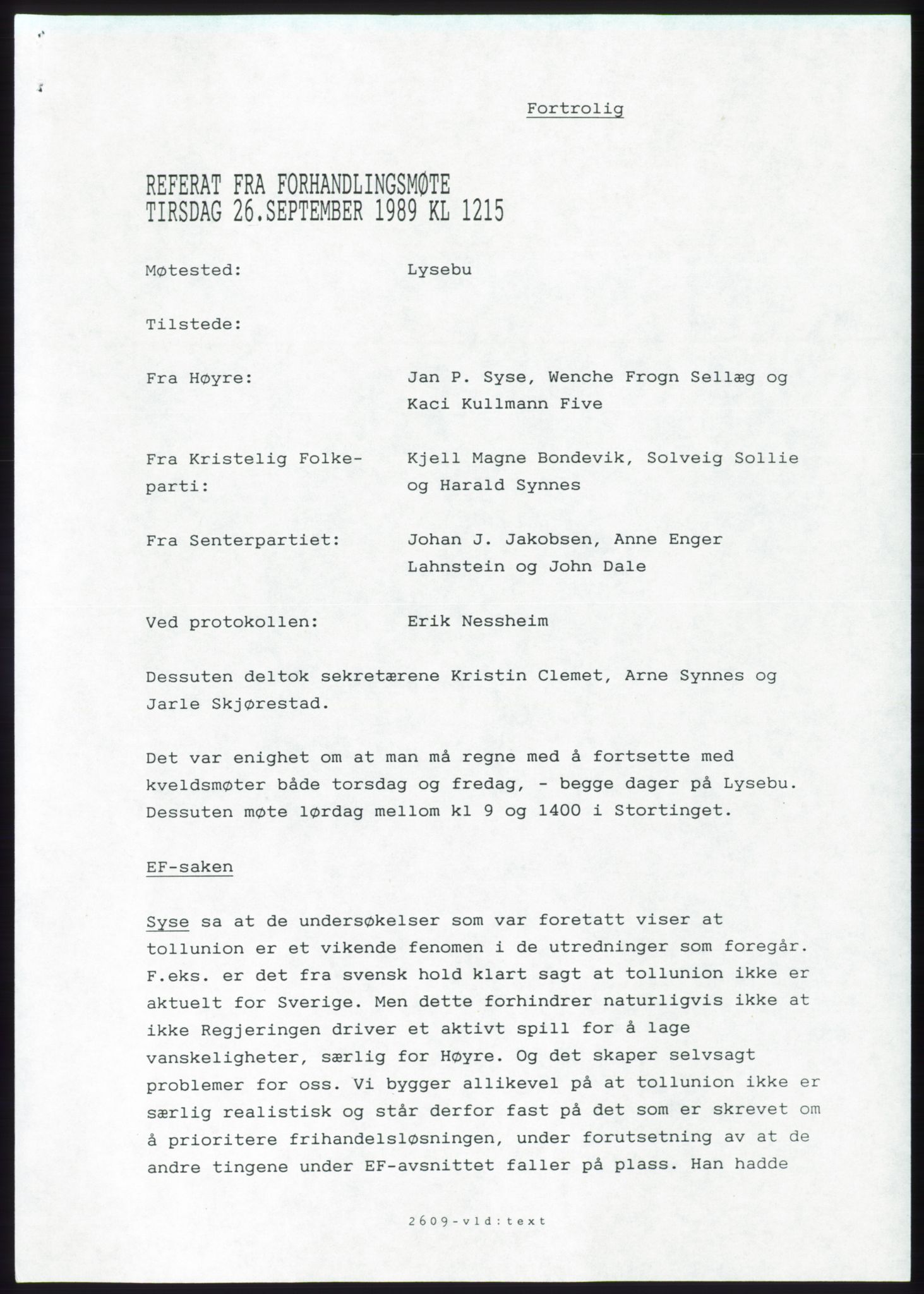 Forhandlingsmøtene 1989 mellom Høyre, KrF og Senterpartiet om dannelse av regjering, AV/RA-PA-0697/A/L0001: Forhandlingsprotokoll med vedlegg, 1989, p. 224