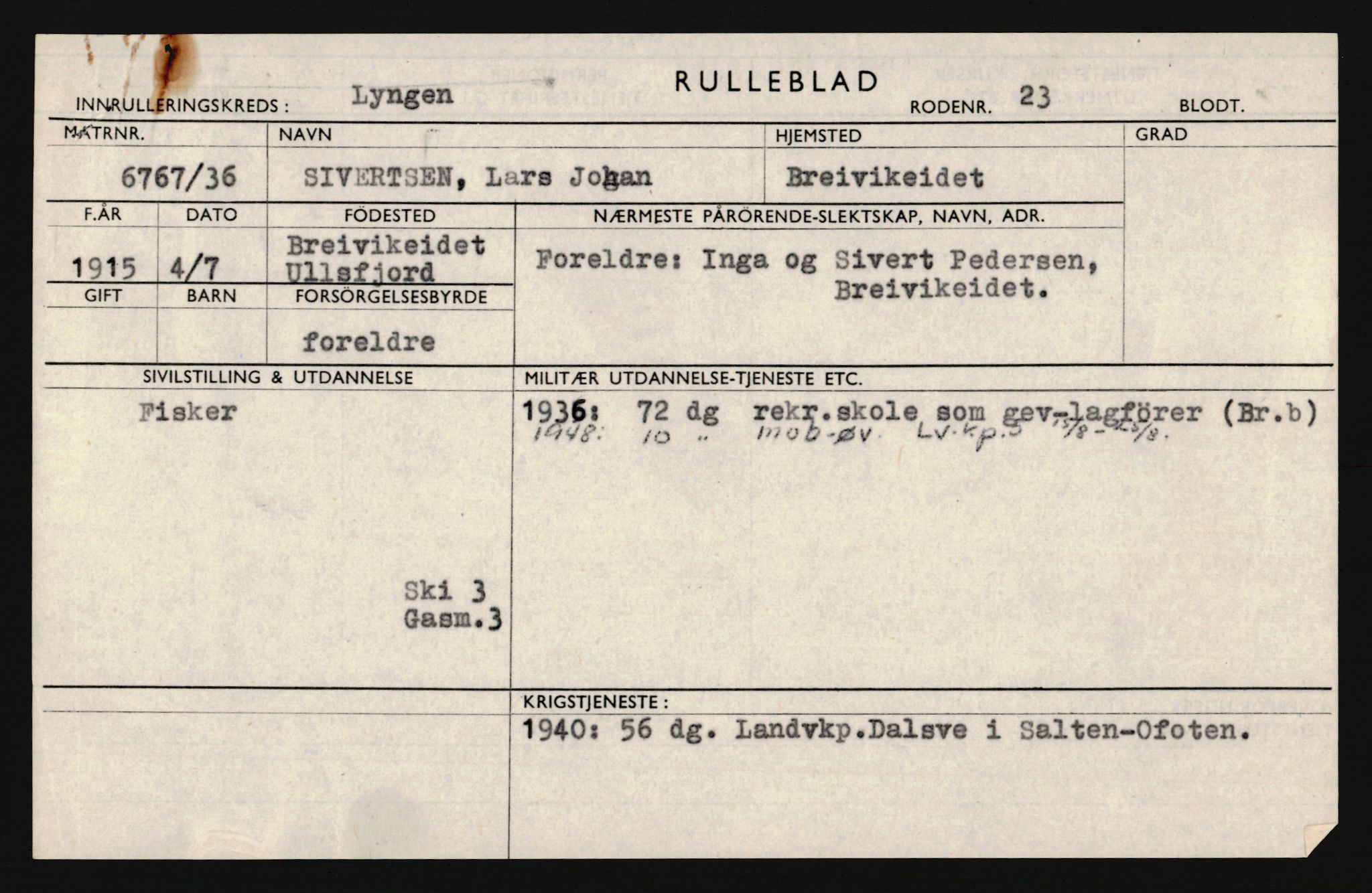 Forsvaret, Troms infanteriregiment nr. 16, AV/RA-RAFA-3146/P/Pa/L0020: Rulleblad for regimentets menige mannskaper, årsklasse 1936, 1936, p. 1203