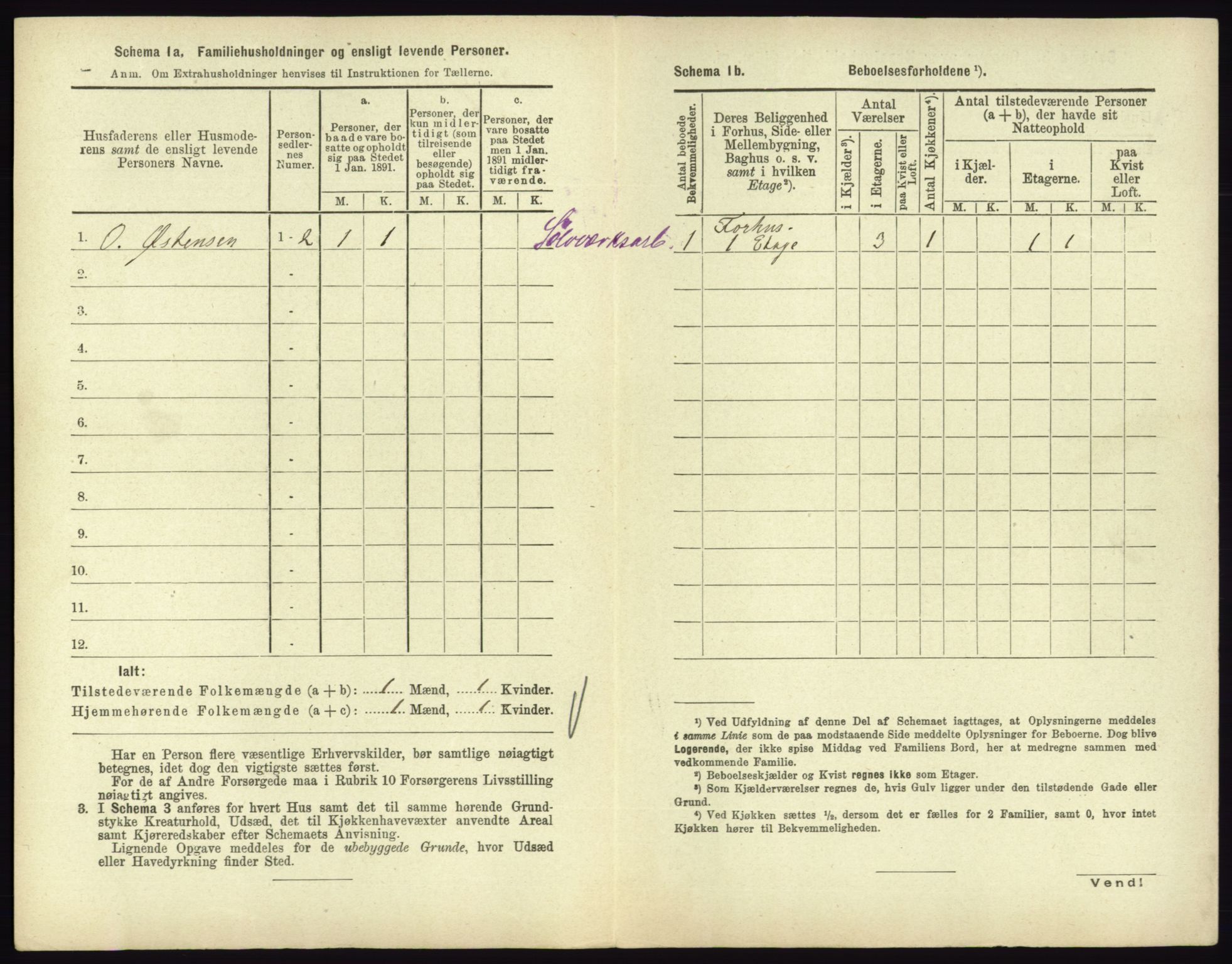 RA, 1891 census for 0604 Kongsberg, 1891, p. 924