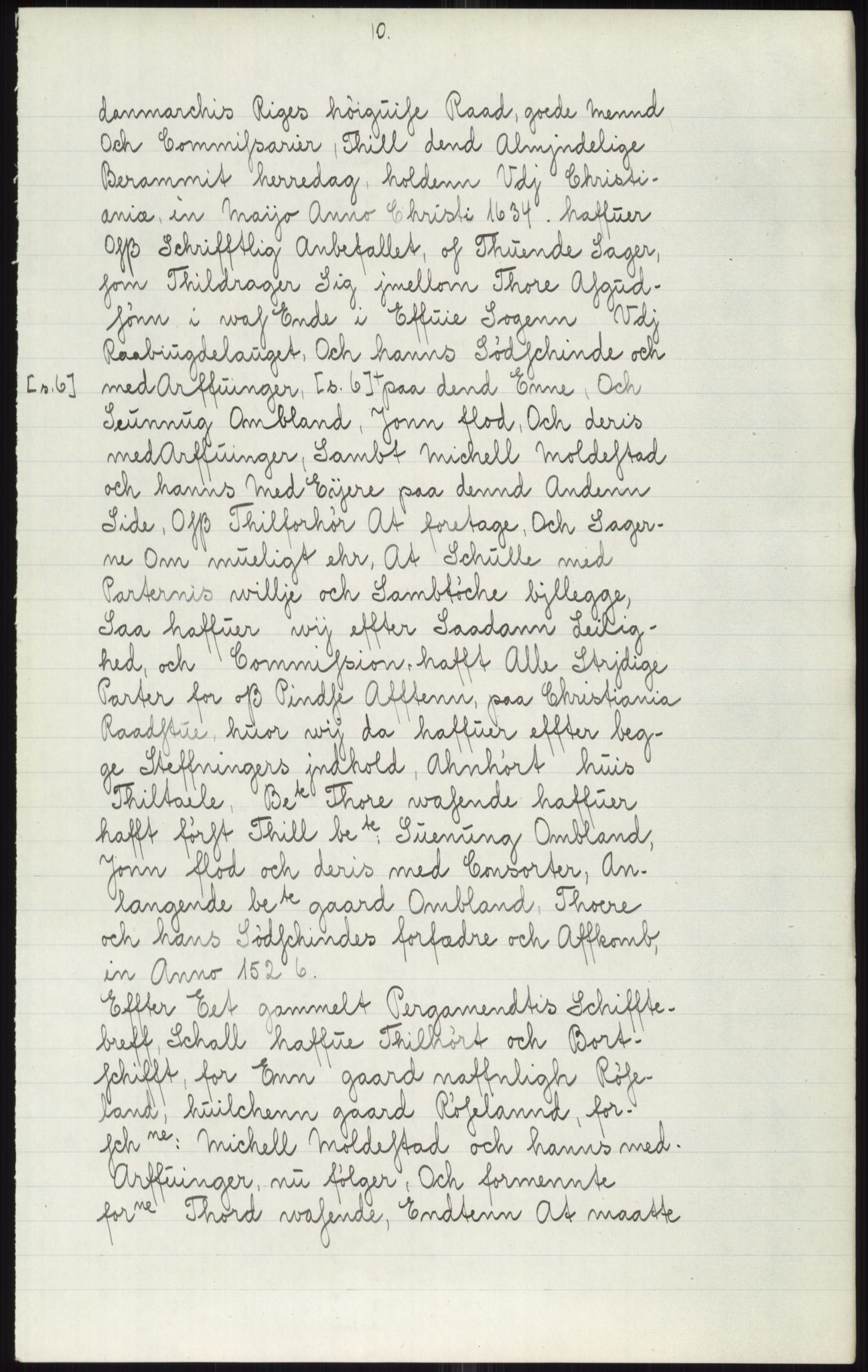 Samlinger til kildeutgivelse, Diplomavskriftsamlingen, AV/RA-EA-4053/H/Ha, p. 3289