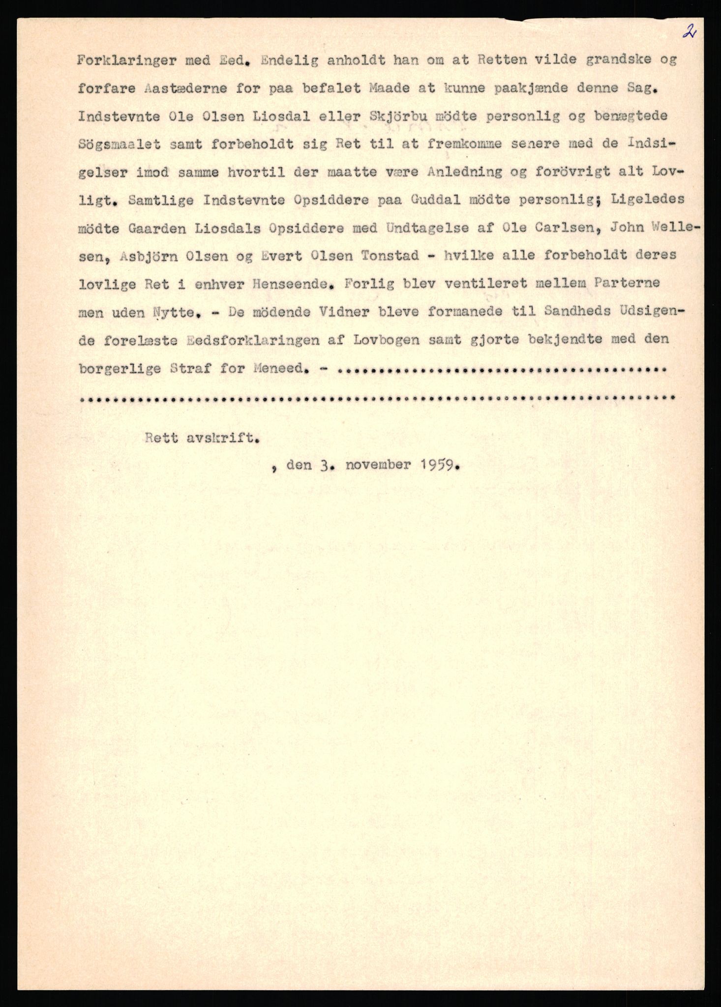 Statsarkivet i Stavanger, SAST/A-101971/03/Y/Yj/L0103: Avskrifter fra Vest-Agder sortert etter gårdsnavn: Bjunes - Kulien, 1750-1930, p. 392