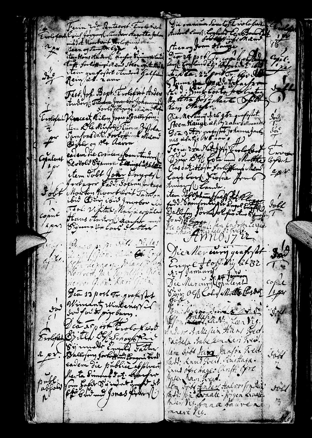 Os sokneprestembete, AV/SAB-A-99929: Parish register (official) no. A 5, 1669-1760, p. 86