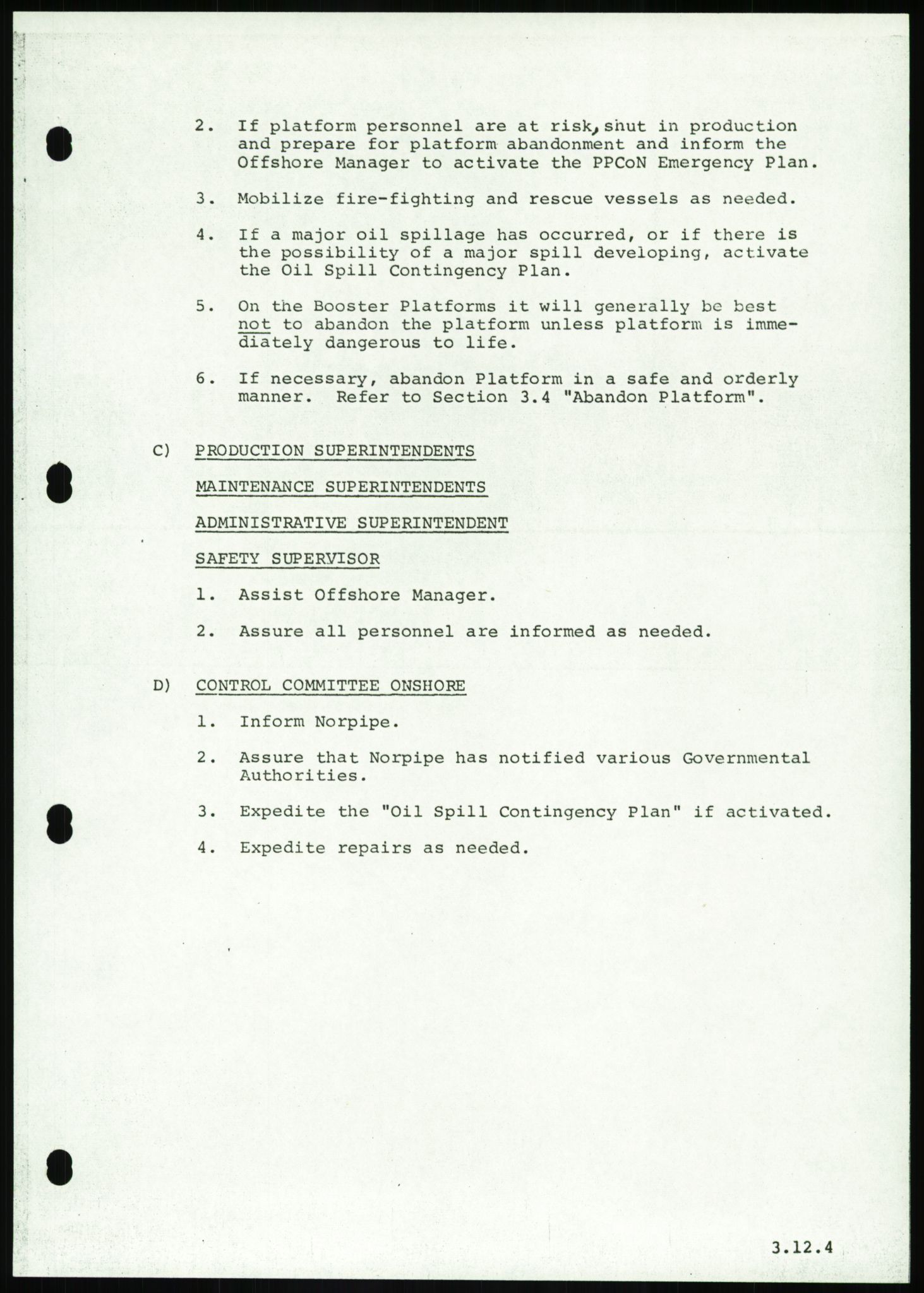 Justisdepartementet, Granskningskommisjonen ved Alexander Kielland-ulykken 27.3.1980, AV/RA-S-1165/D/L0016: O Beredskapsplaner (Doku.liste + O1-O3 av 3), 1980-1981, p. 155