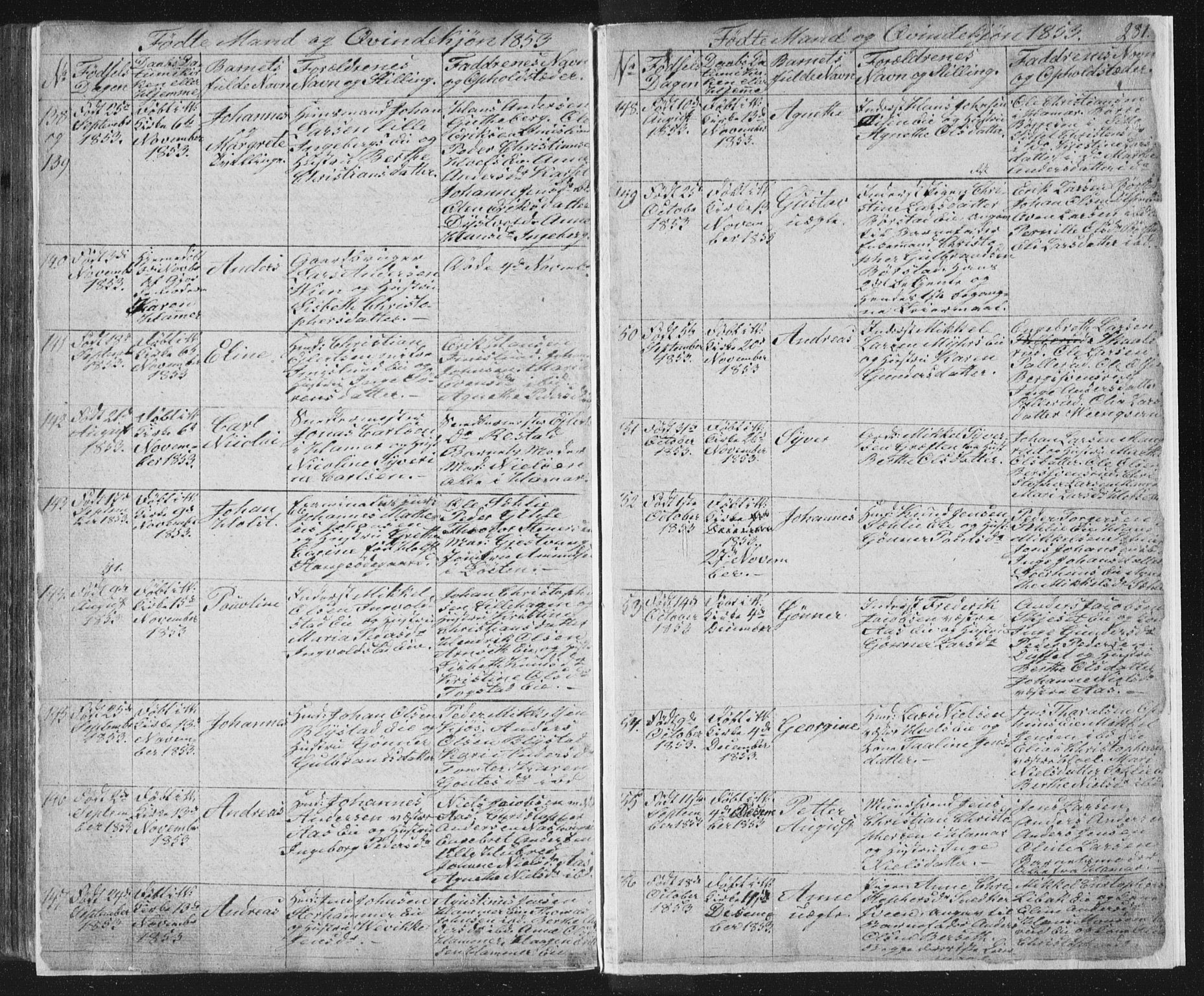 Vang prestekontor, Hedmark, AV/SAH-PREST-008/H/Ha/Hab/L0008: Parish register (copy) no. 8, 1832-1854, p. 281