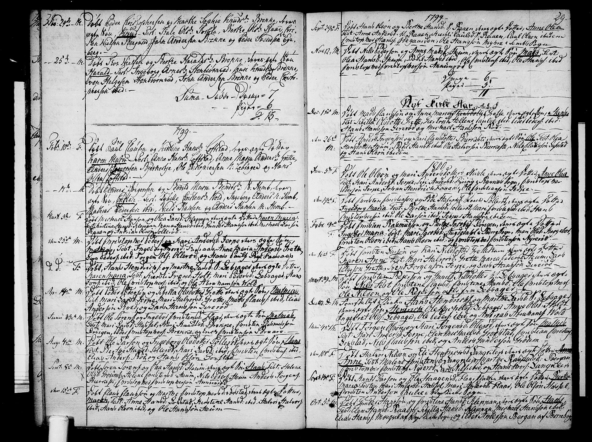 Våle kirkebøker, AV/SAKO-A-334/F/Fb/L0001: Parish register (official) no. II 1, 1774-1814, p. 28-29