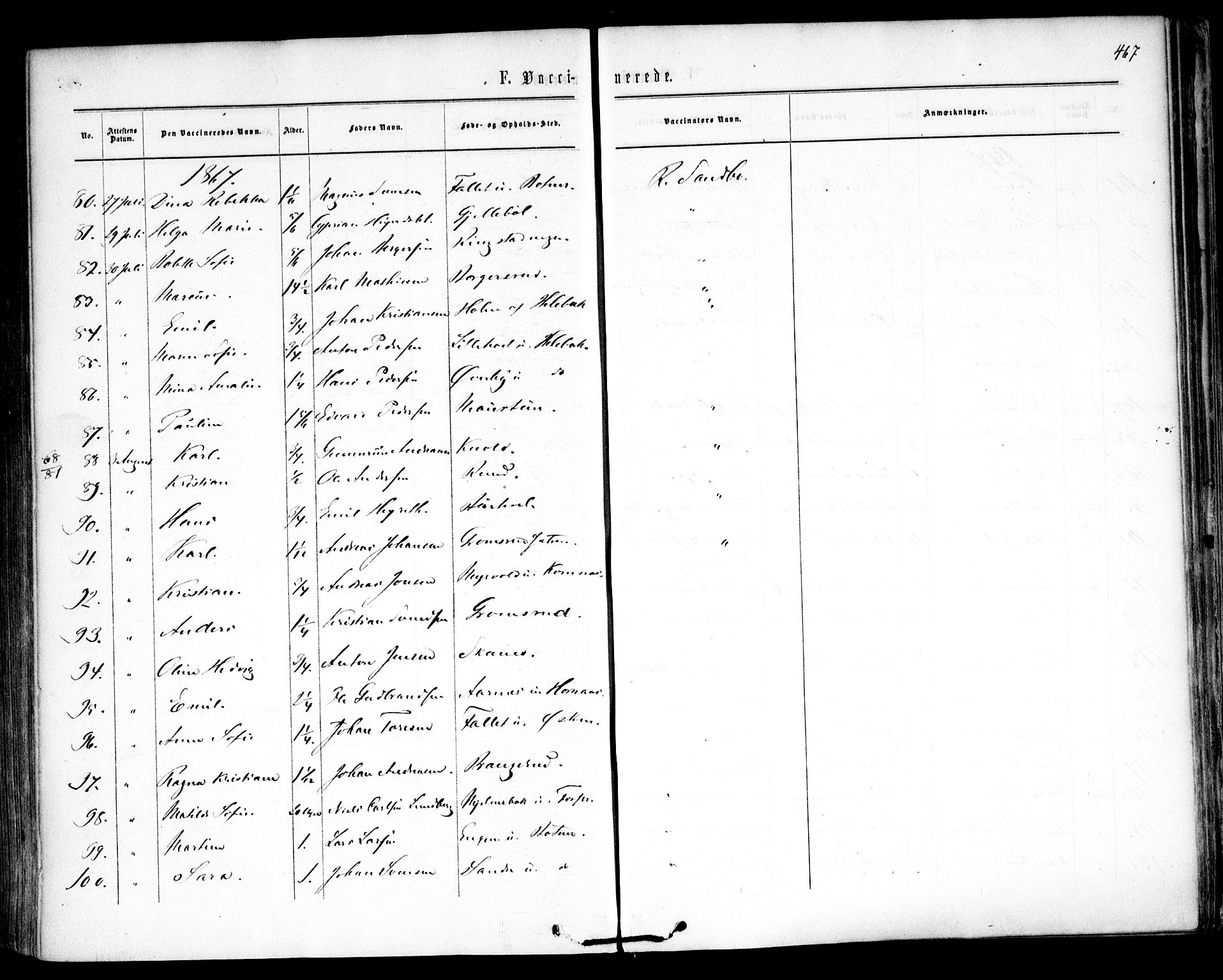 Høland prestekontor Kirkebøker, AV/SAO-A-10346a/F/Fa/L0011: Parish register (official) no. I 11, 1862-1869, p. 467
