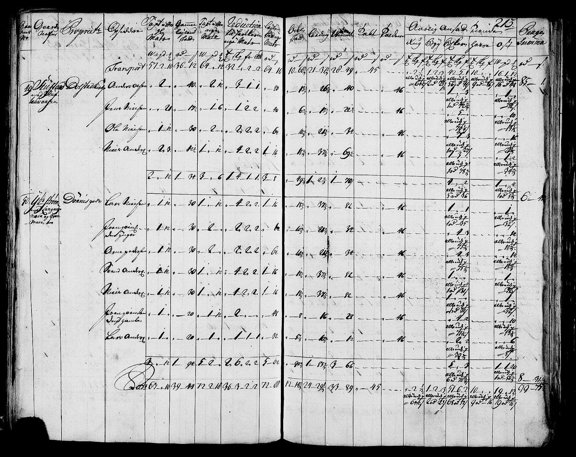 Rentekammeret inntil 1814, Realistisk ordnet avdeling, AV/RA-EA-4070/N/Nb/Nbf/L0171: Helgeland matrikkelprotokoll, 1723, p. 215