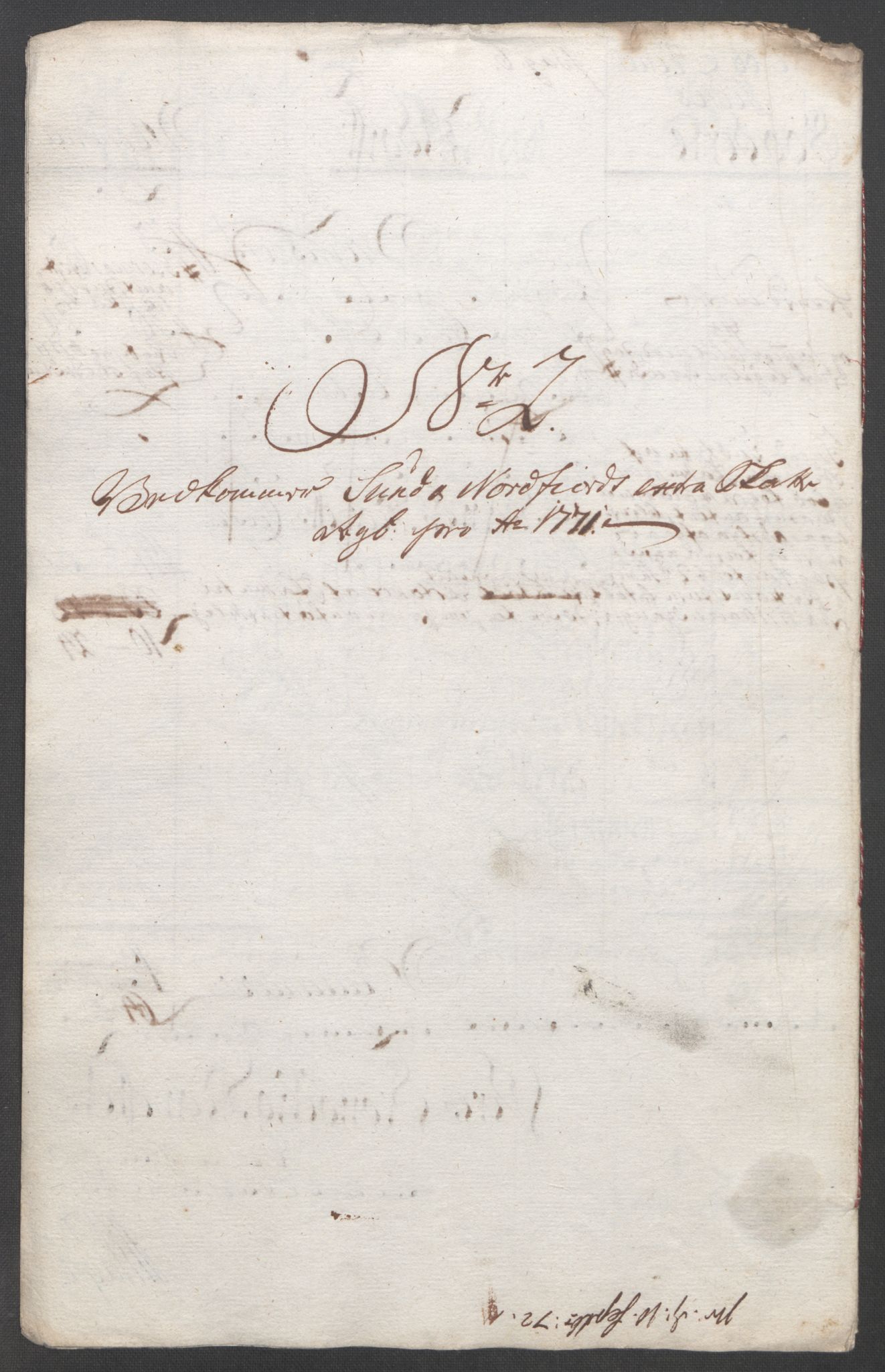 Rentekammeret inntil 1814, Reviderte regnskaper, Fogderegnskap, RA/EA-4092/R53/L3550: Ekstraskatten Sunn- og Nordfjord, 1762-1771, p. 348