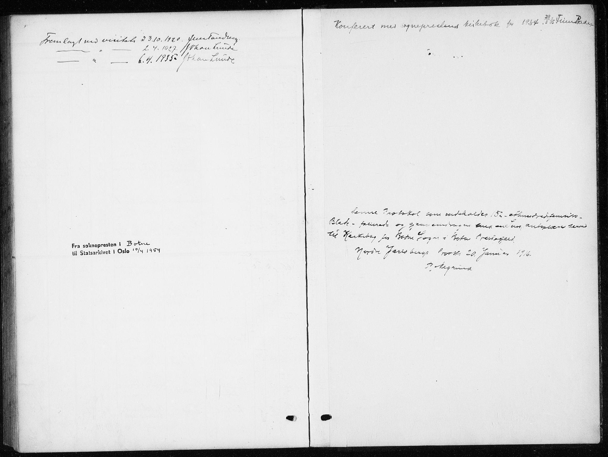 Botne kirkebøker, AV/SAKO-A-340/G/Ga/L0005: Parish register (copy) no. I 5, 1916-1934