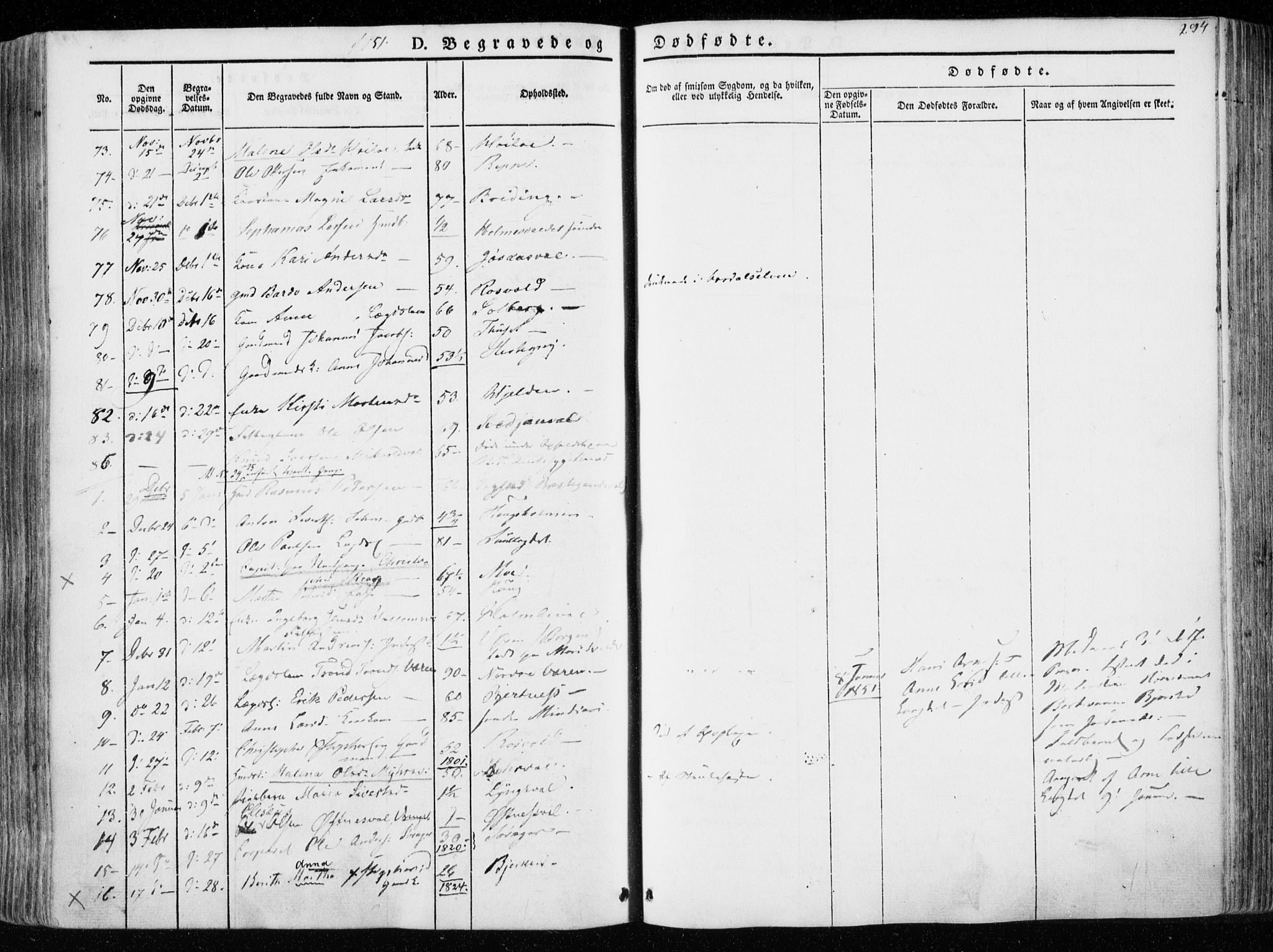 Ministerialprotokoller, klokkerbøker og fødselsregistre - Nord-Trøndelag, SAT/A-1458/723/L0239: Parish register (official) no. 723A08, 1841-1851, p. 294