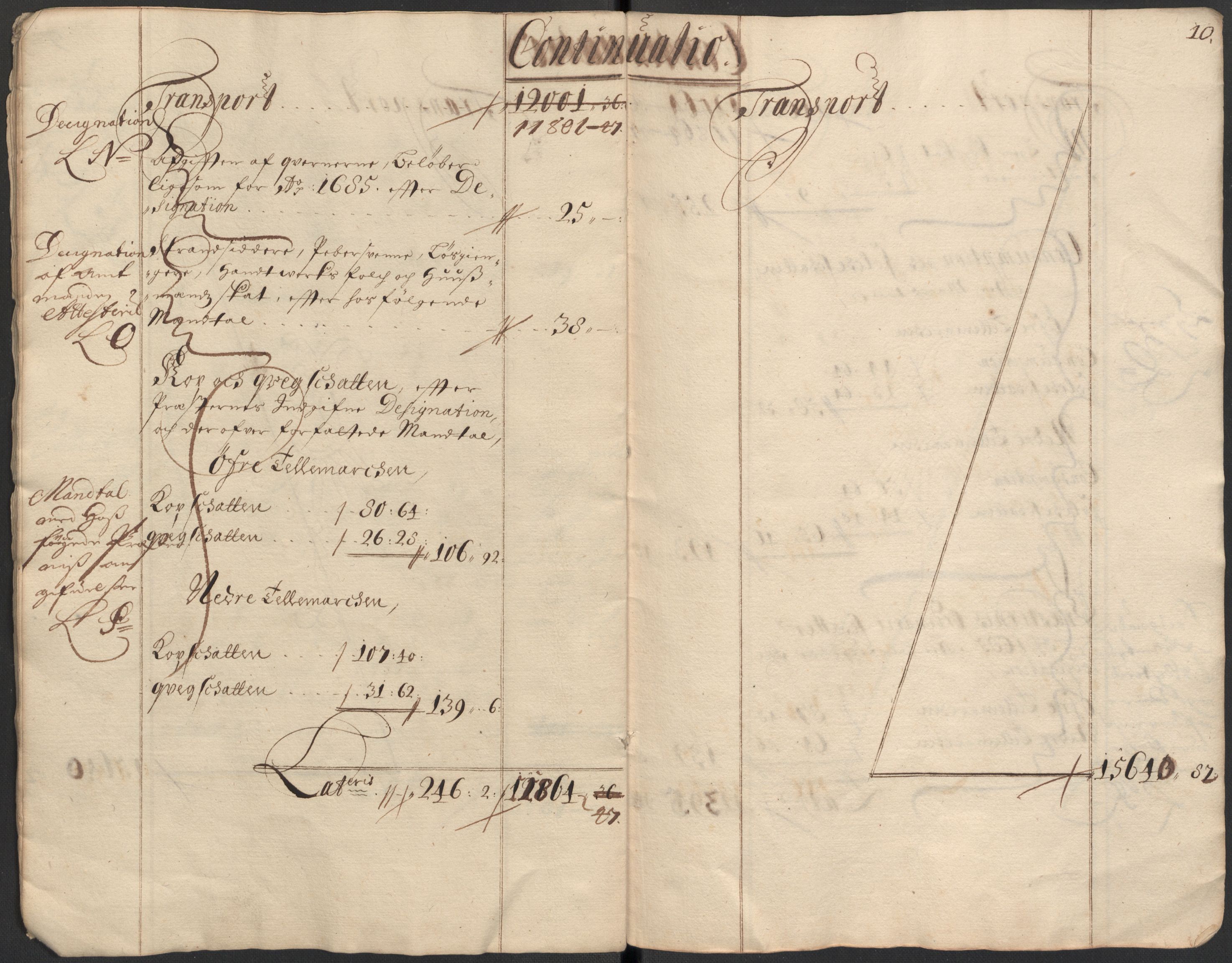 Rentekammeret inntil 1814, Reviderte regnskaper, Fogderegnskap, AV/RA-EA-4092/R35/L2083: Fogderegnskap Øvre og Nedre Telemark, 1686, p. 12