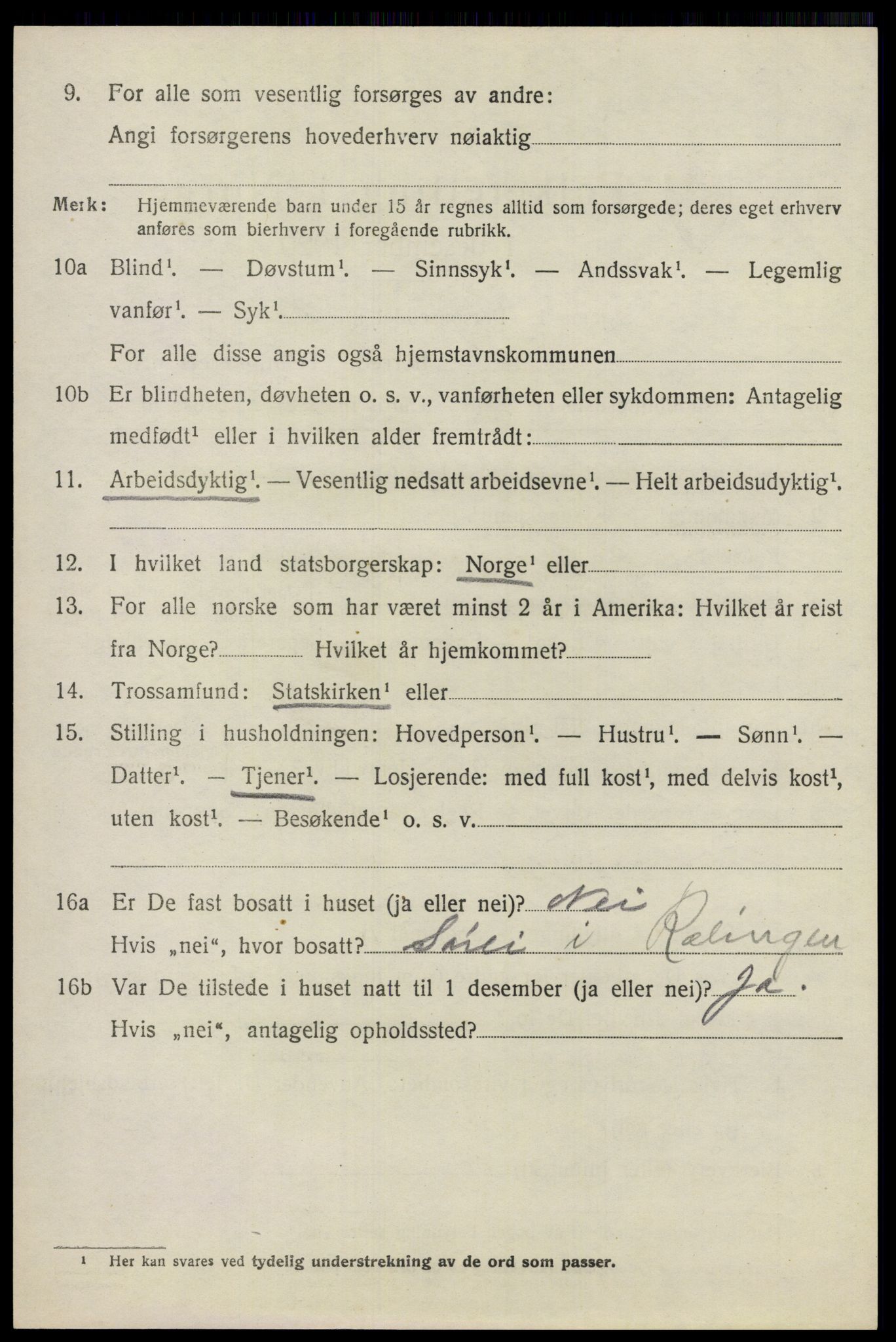 SAO, 1920 census for Fet, 1920, p. 9633