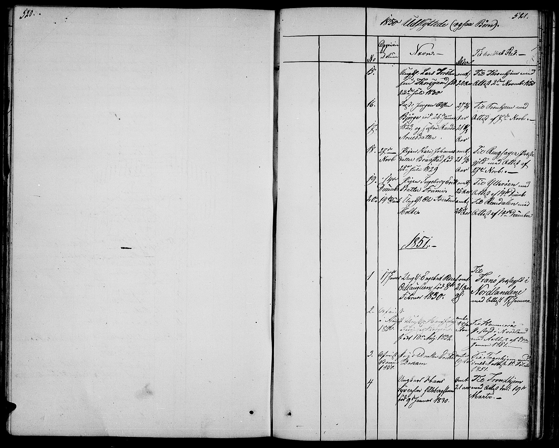 Ringebu prestekontor, SAH/PREST-082/H/Ha/Hab/L0002: Parish register (copy) no. 2, 1839-1853, p. 520-521