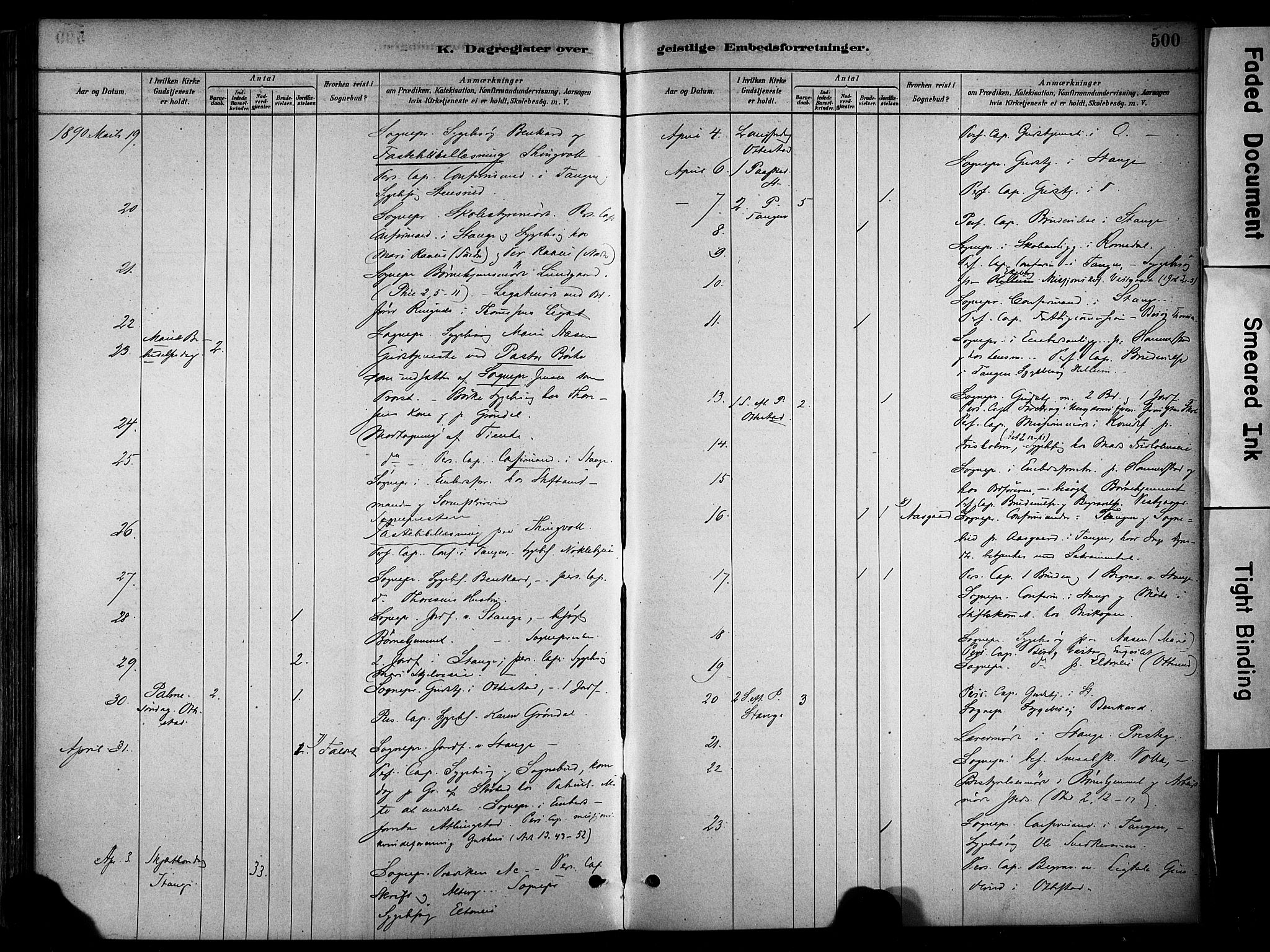 Stange prestekontor, AV/SAH-PREST-002/K/L0017: Parish register (official) no. 17, 1880-1893, p. 500