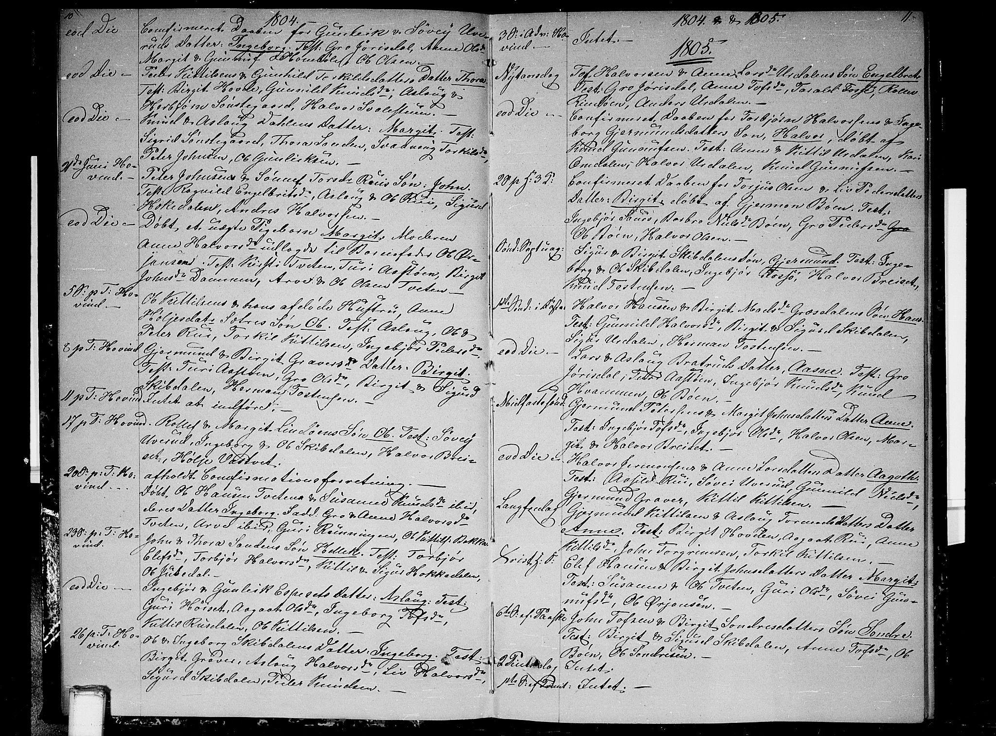Gransherad kirkebøker, SAKO/A-267/F/Fb/L0001: Parish register (official) no. II 1, 1800-1814, p. 10-11