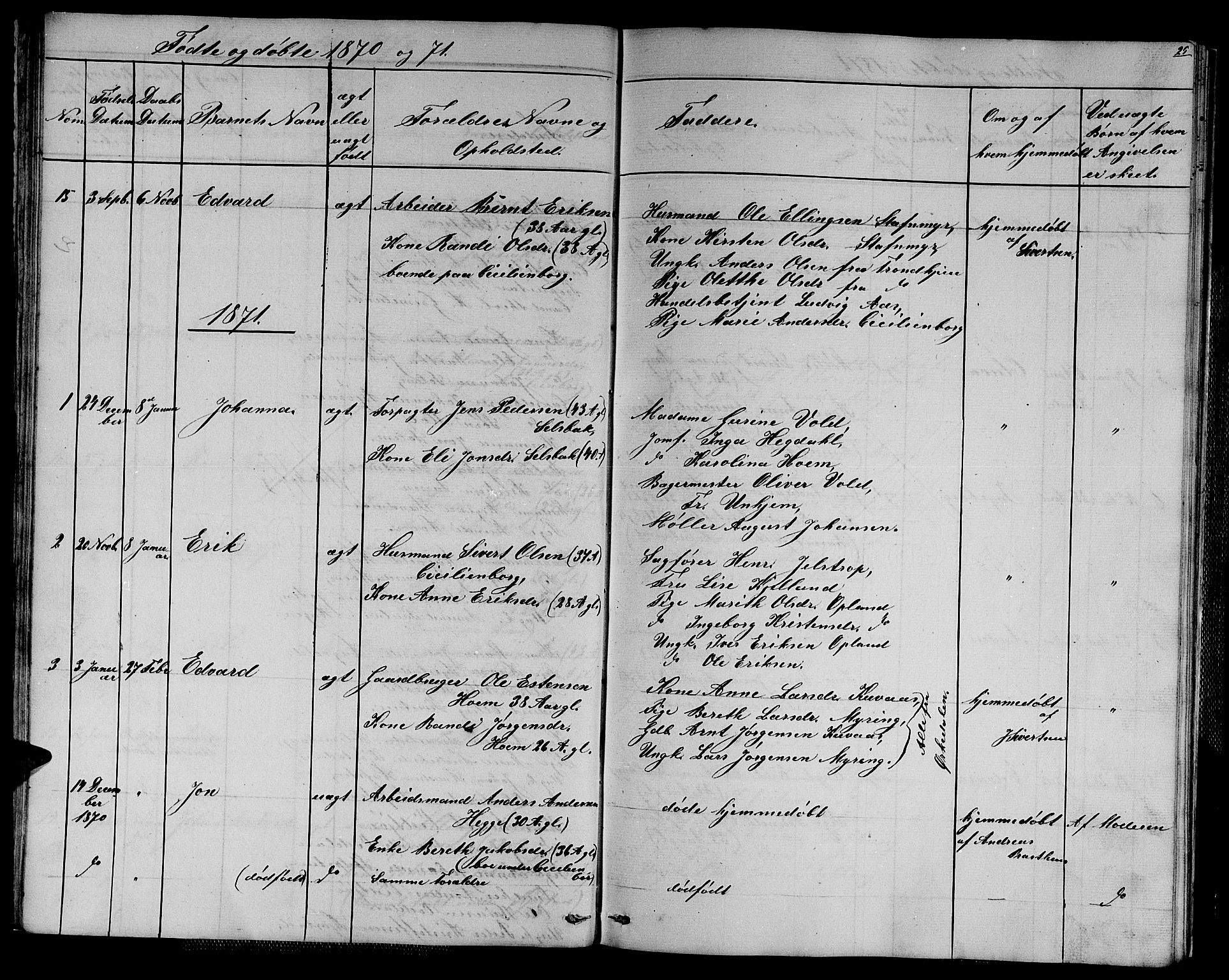 Ministerialprotokoller, klokkerbøker og fødselsregistre - Sør-Trøndelag, SAT/A-1456/611/L0353: Parish register (copy) no. 611C01, 1854-1881, p. 25