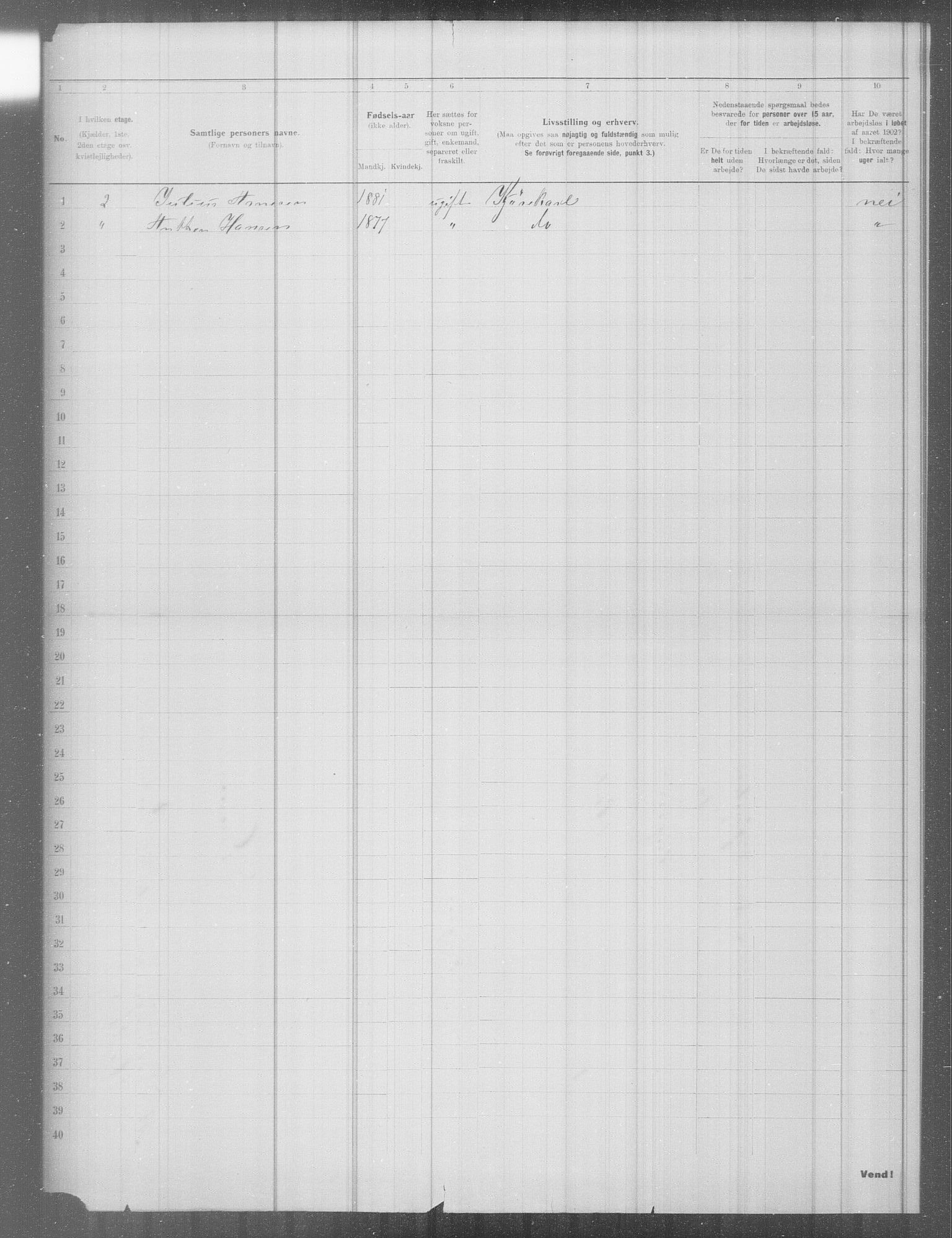 OBA, Municipal Census 1902 for Kristiania, 1902, p. 6812