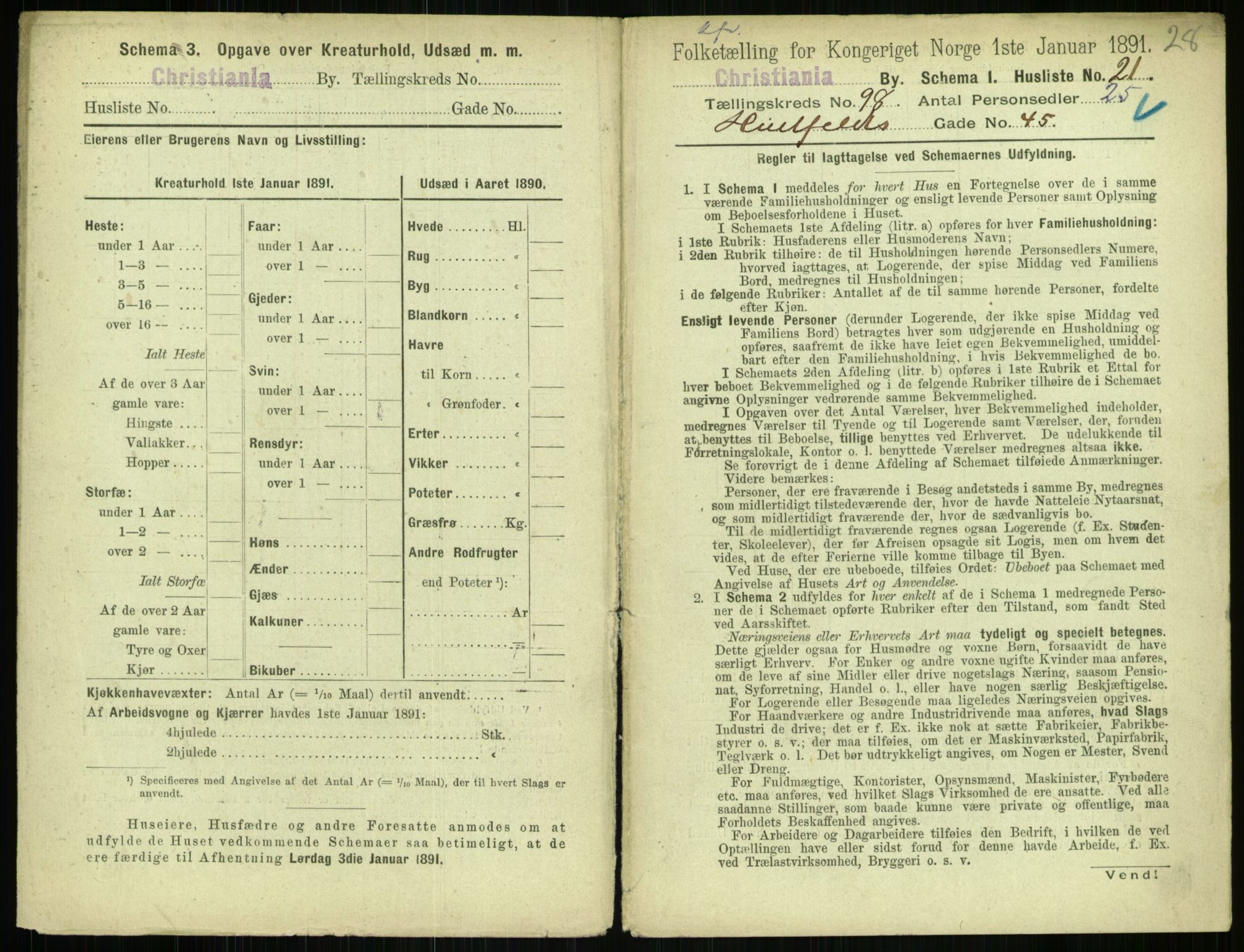 RA, 1891 census for 0301 Kristiania, 1891, p. 47691