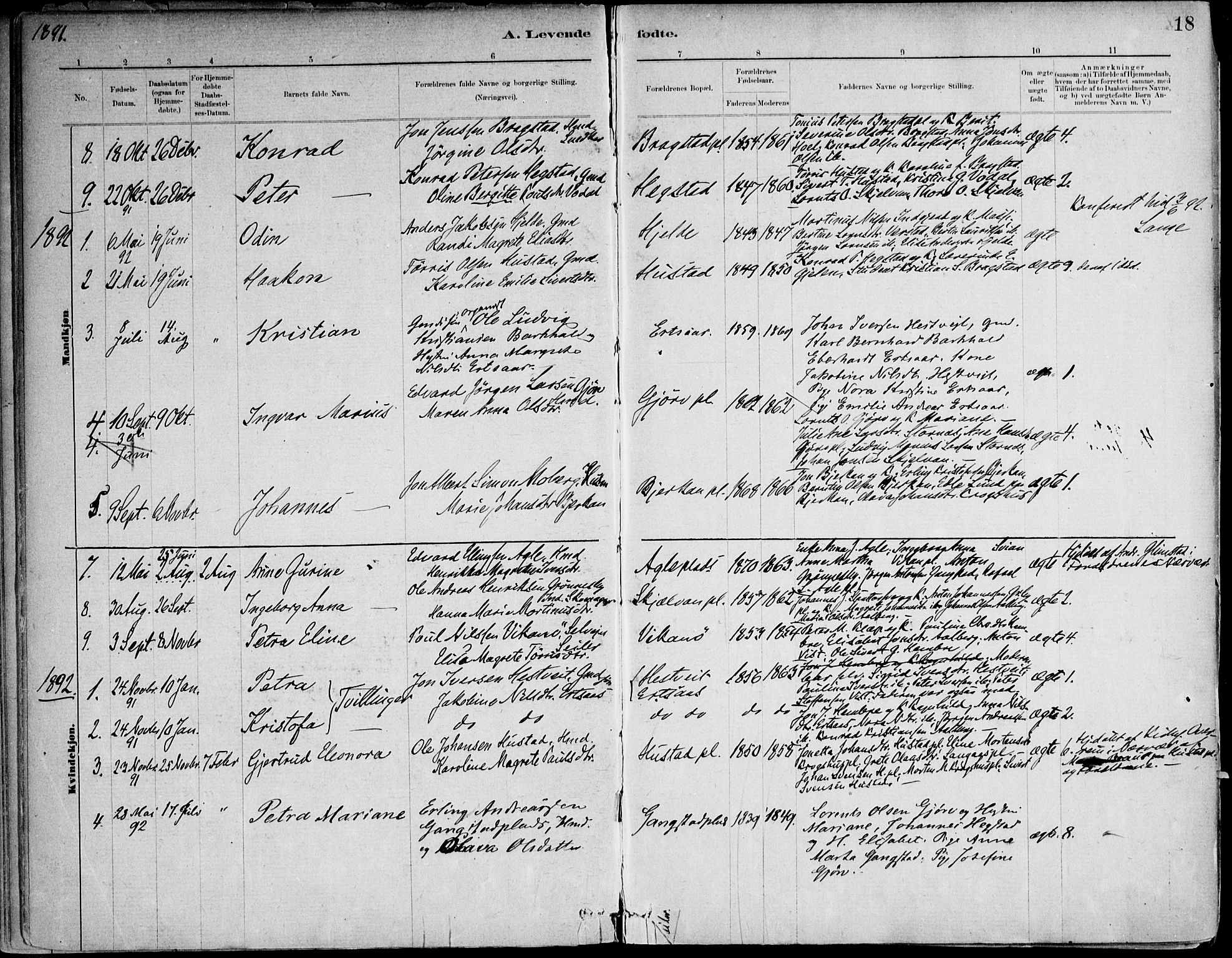 Ministerialprotokoller, klokkerbøker og fødselsregistre - Nord-Trøndelag, SAT/A-1458/732/L0316: Parish register (official) no. 732A01, 1879-1921, p. 18