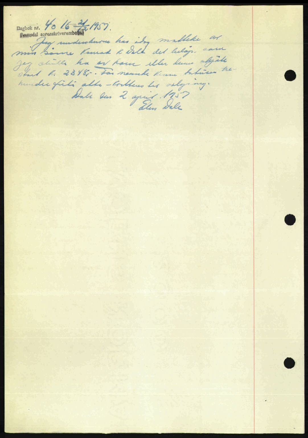 Romsdal sorenskriveri, AV/SAT-A-4149/1/2/2C: Mortgage book no. A23, 1947-1947, Diary no: : 1686/1947