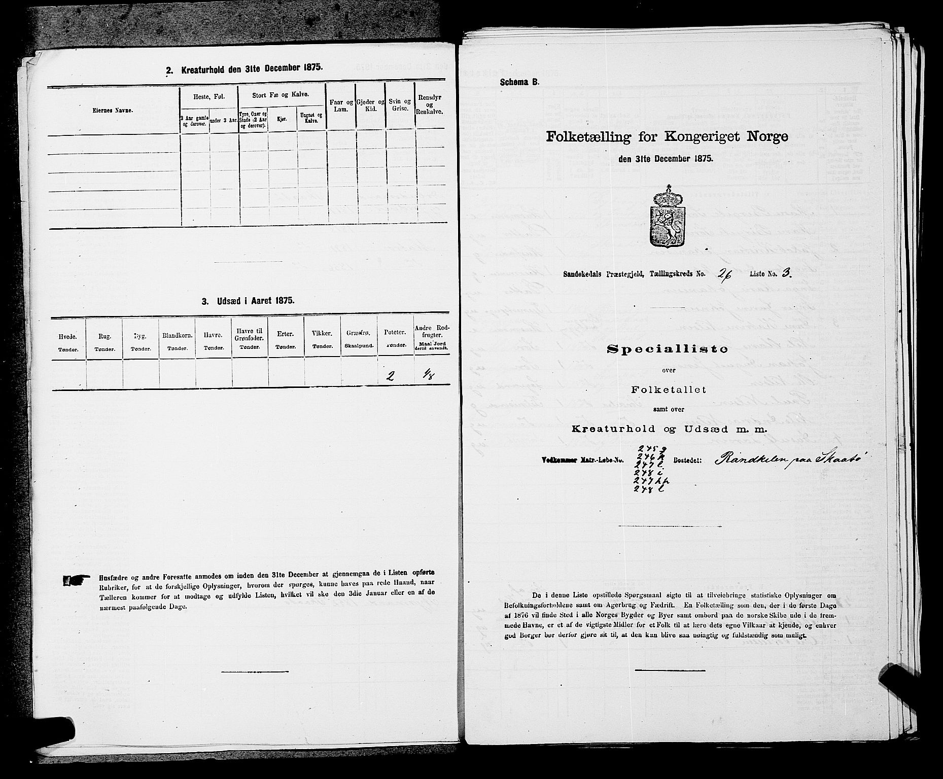 SAKO, 1875 census for 0816P Sannidal, 1875, p. 2017