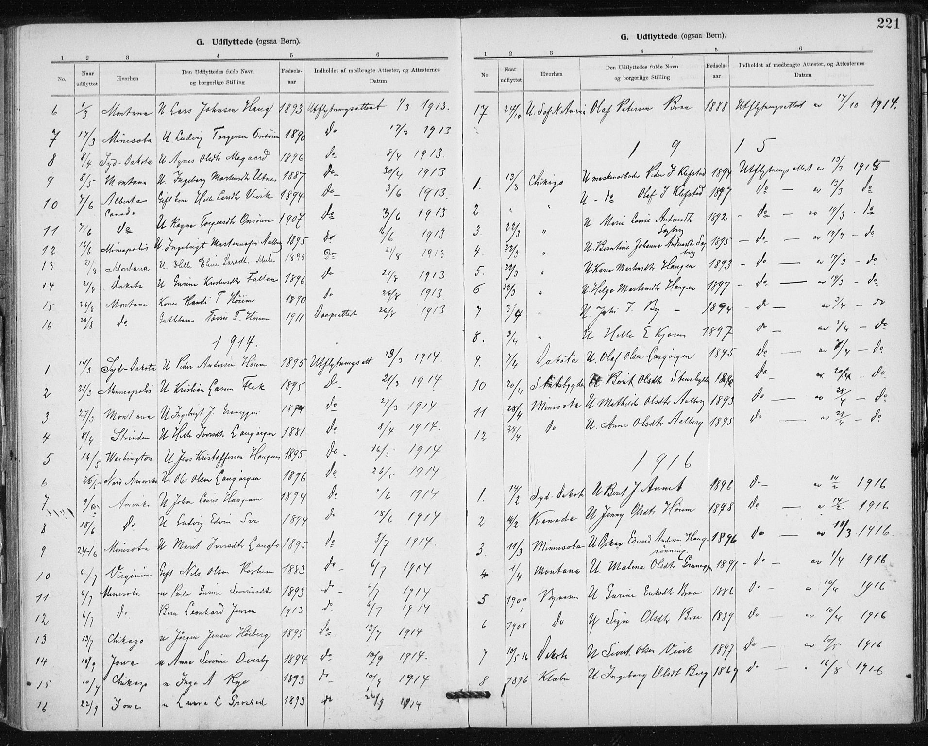 Ministerialprotokoller, klokkerbøker og fødselsregistre - Sør-Trøndelag, AV/SAT-A-1456/612/L0381: Parish register (official) no. 612A13, 1907-1923, p. 221