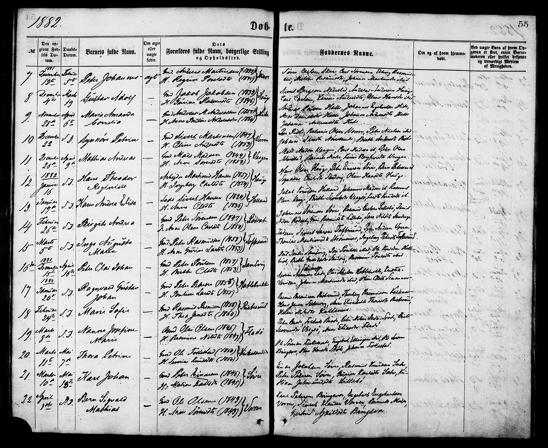 Ministerialprotokoller, klokkerbøker og fødselsregistre - Møre og Romsdal, AV/SAT-A-1454/503/L0035: Parish register (official) no. 503A03, 1865-1884, p. 55