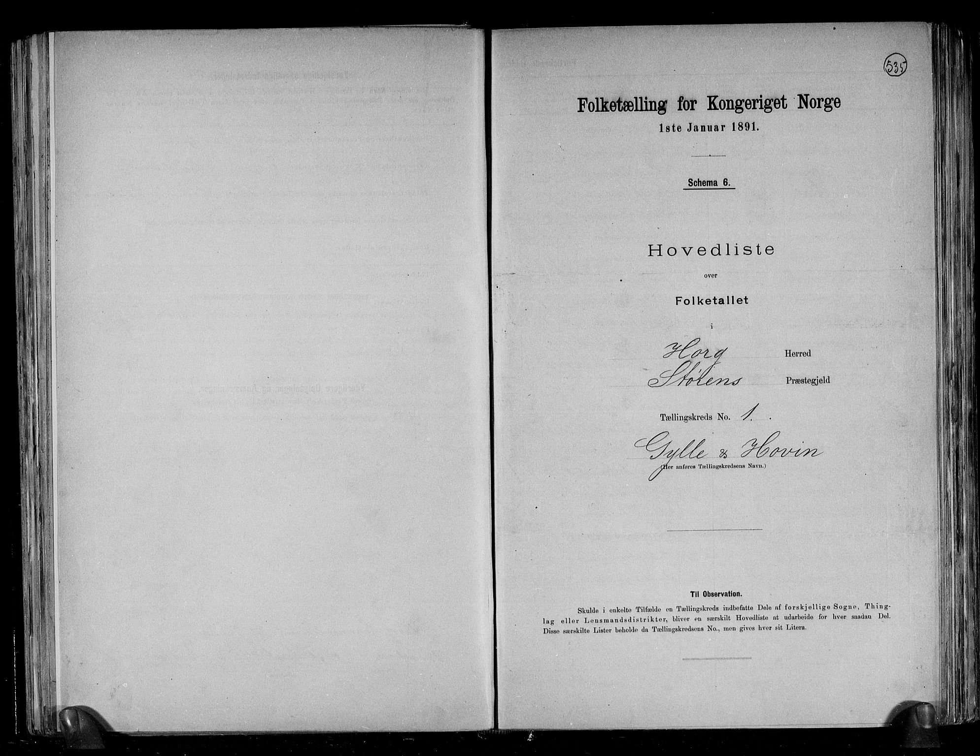 RA, 1891 census for 1650 Horg, 1891, p. 4