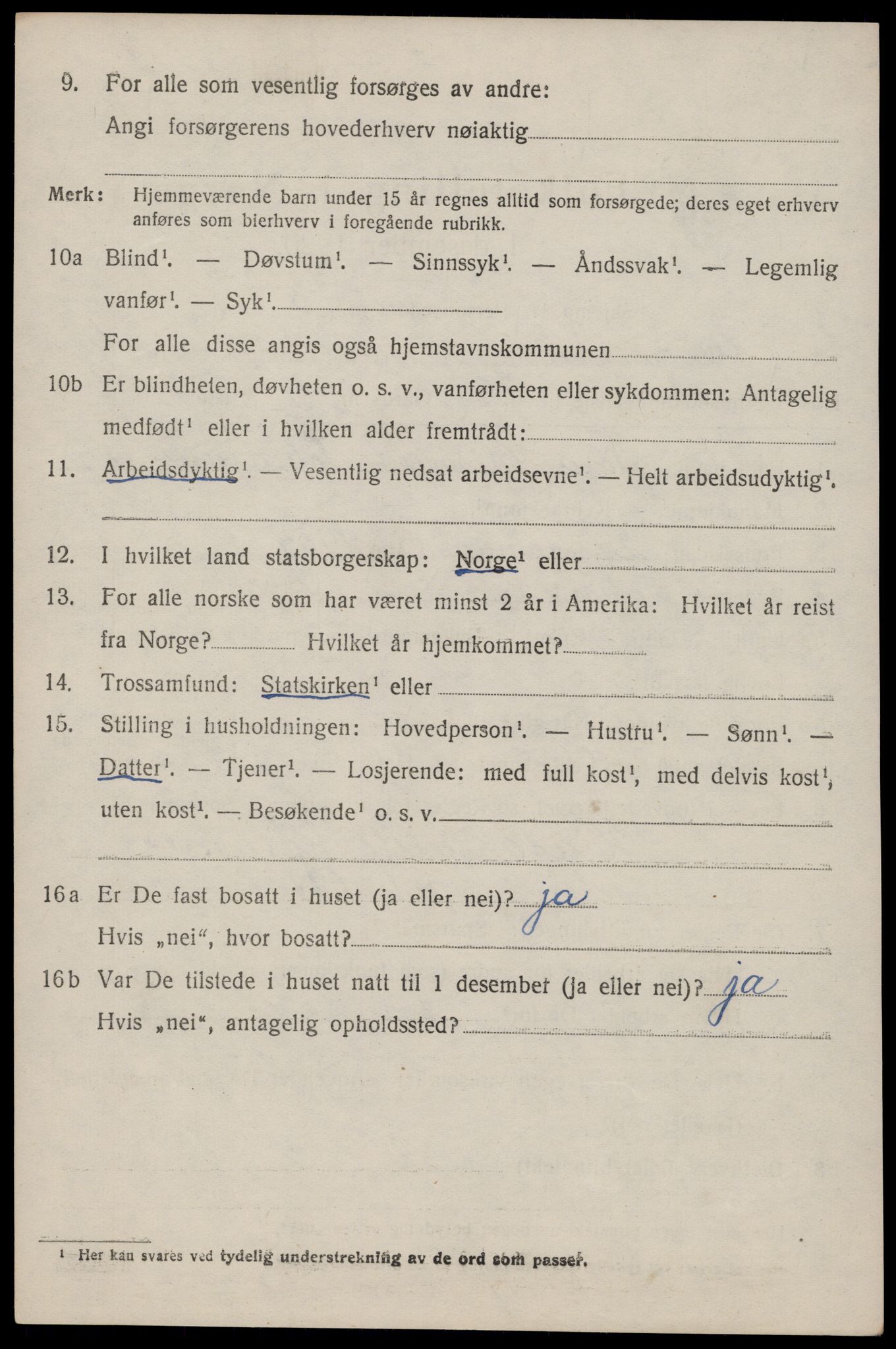 SAST, 1920 census for Eigersund, 1920, p. 4210