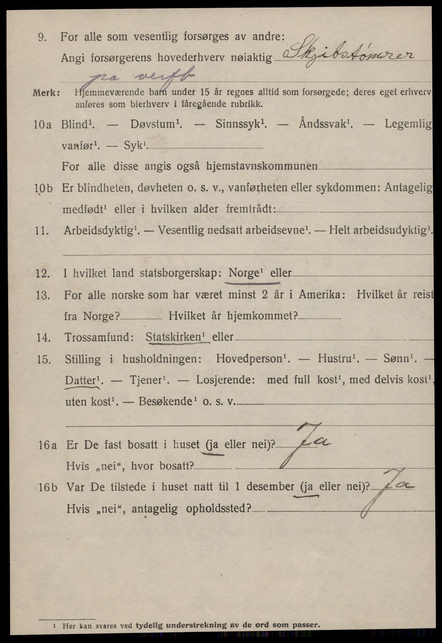 SAT, 1920 census for Ålesund, 1920, p. 20051