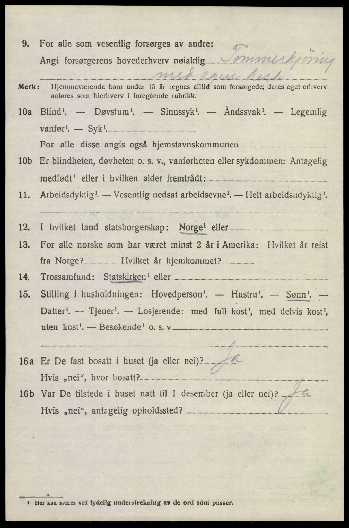 SAKO, 1920 census for Brunlanes, 1920, p. 6138