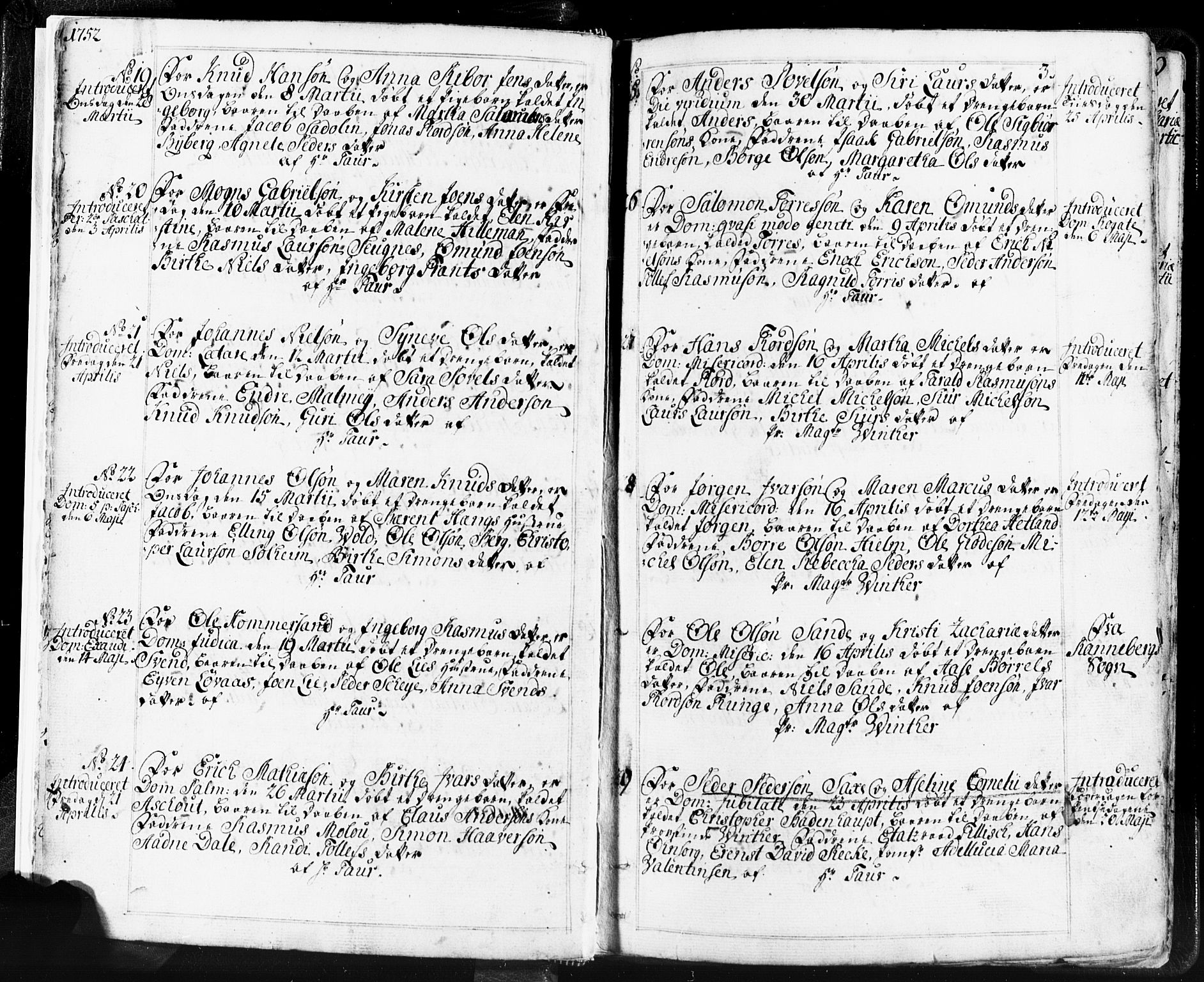 Domkirken sokneprestkontor, SAST/A-101812/001/30/30BB/L0004: Parish register (copy) no. B 4, 1752-1790, p. 3