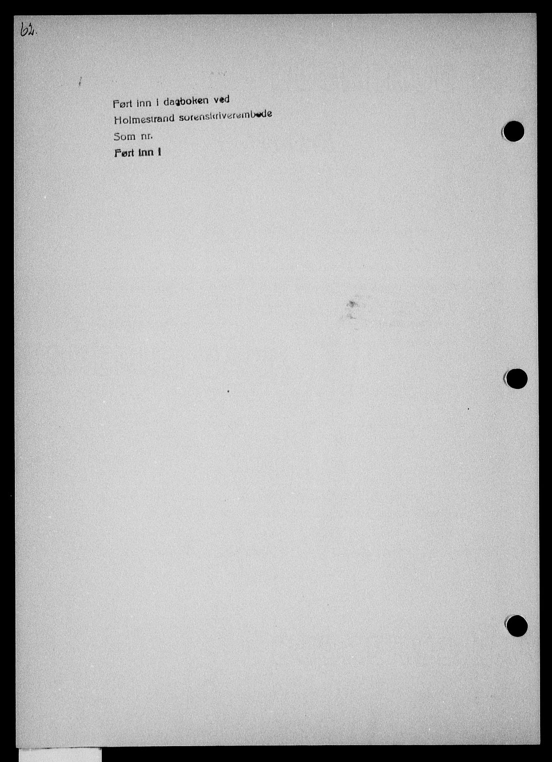 Holmestrand sorenskriveri, SAKO/A-67/G/Ga/Gaa/L0054: Mortgage book no. A-54, 1941-1942, Diary no: : 1595/1941