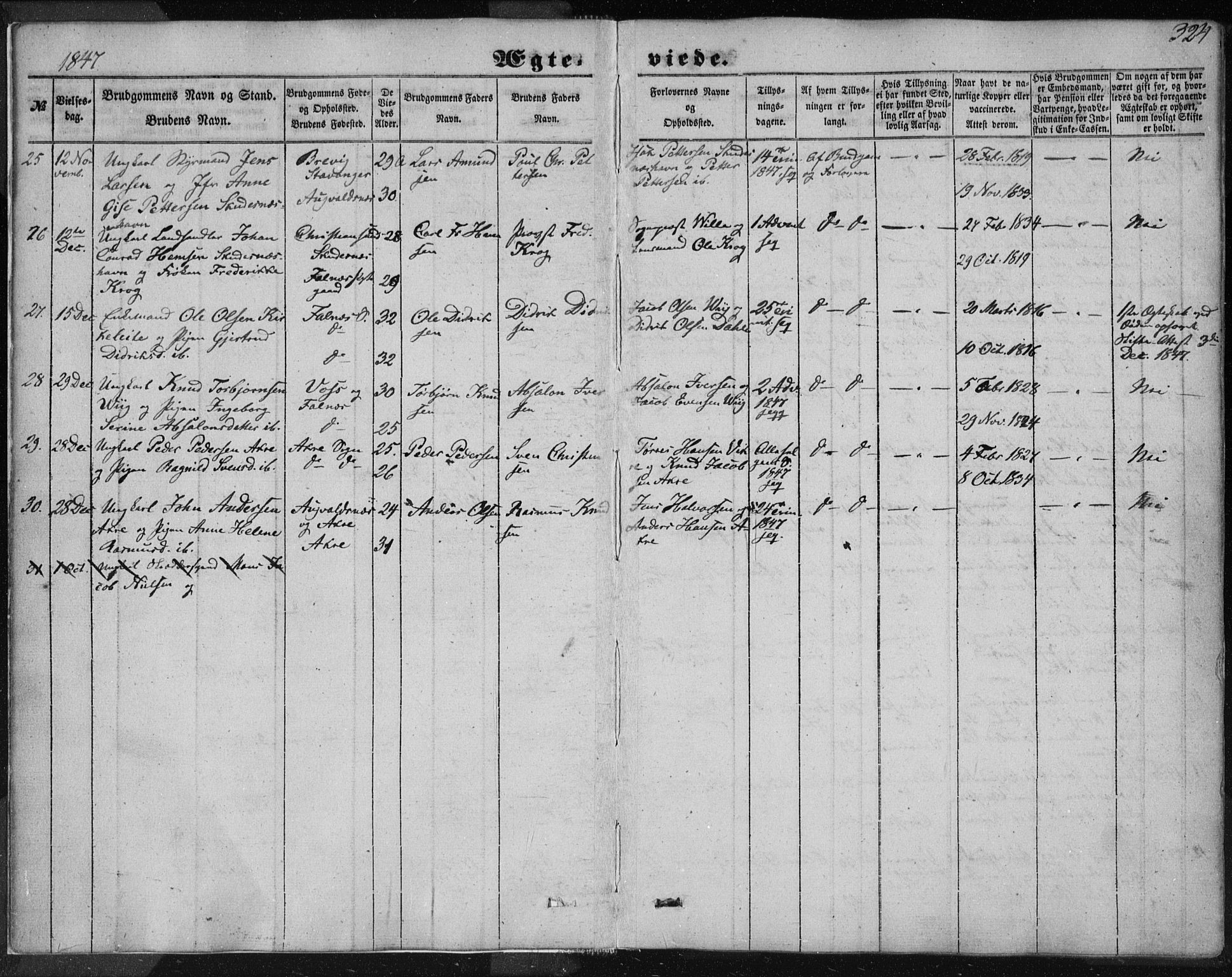 Skudenes sokneprestkontor, SAST/A -101849/H/Ha/Haa/L0005: Parish register (official) no. A 3.2, 1847-1863, p. 324