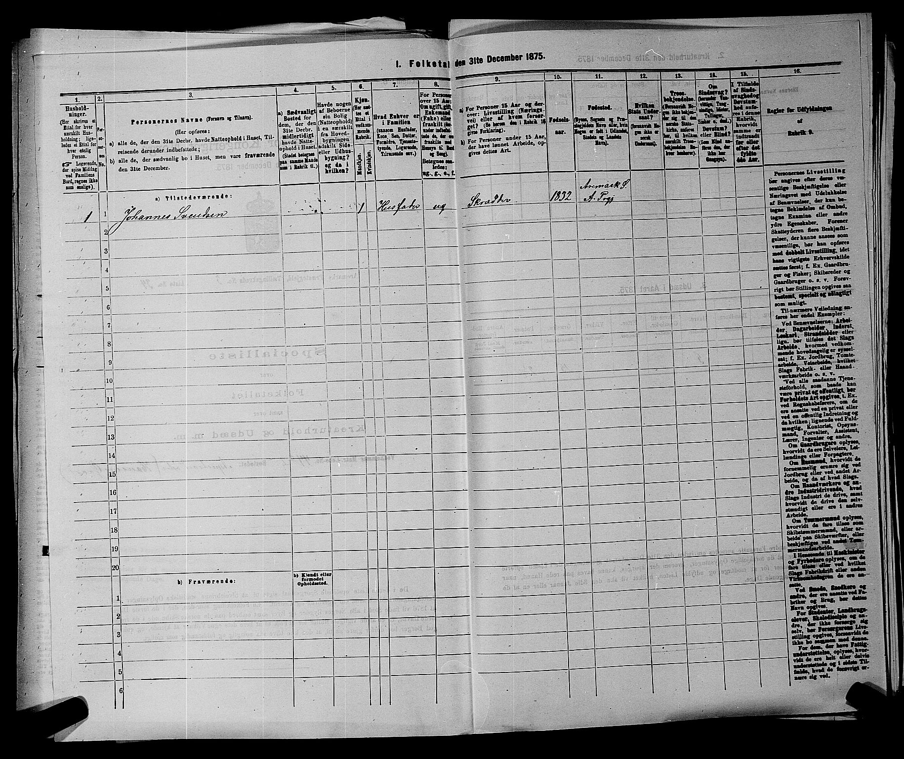 RA, 1875 census for 0118P Aremark, 1875, p. 446