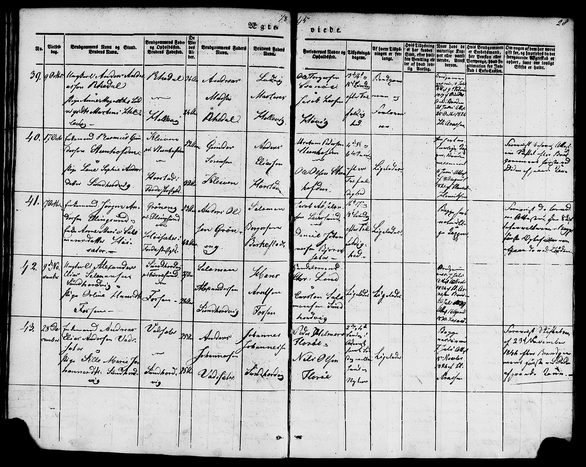 Kinn sokneprestembete, AV/SAB-A-80801/H/Haa/Haaa/L0009: Parish register (official) no. A 9, 1841-1852, p. 28