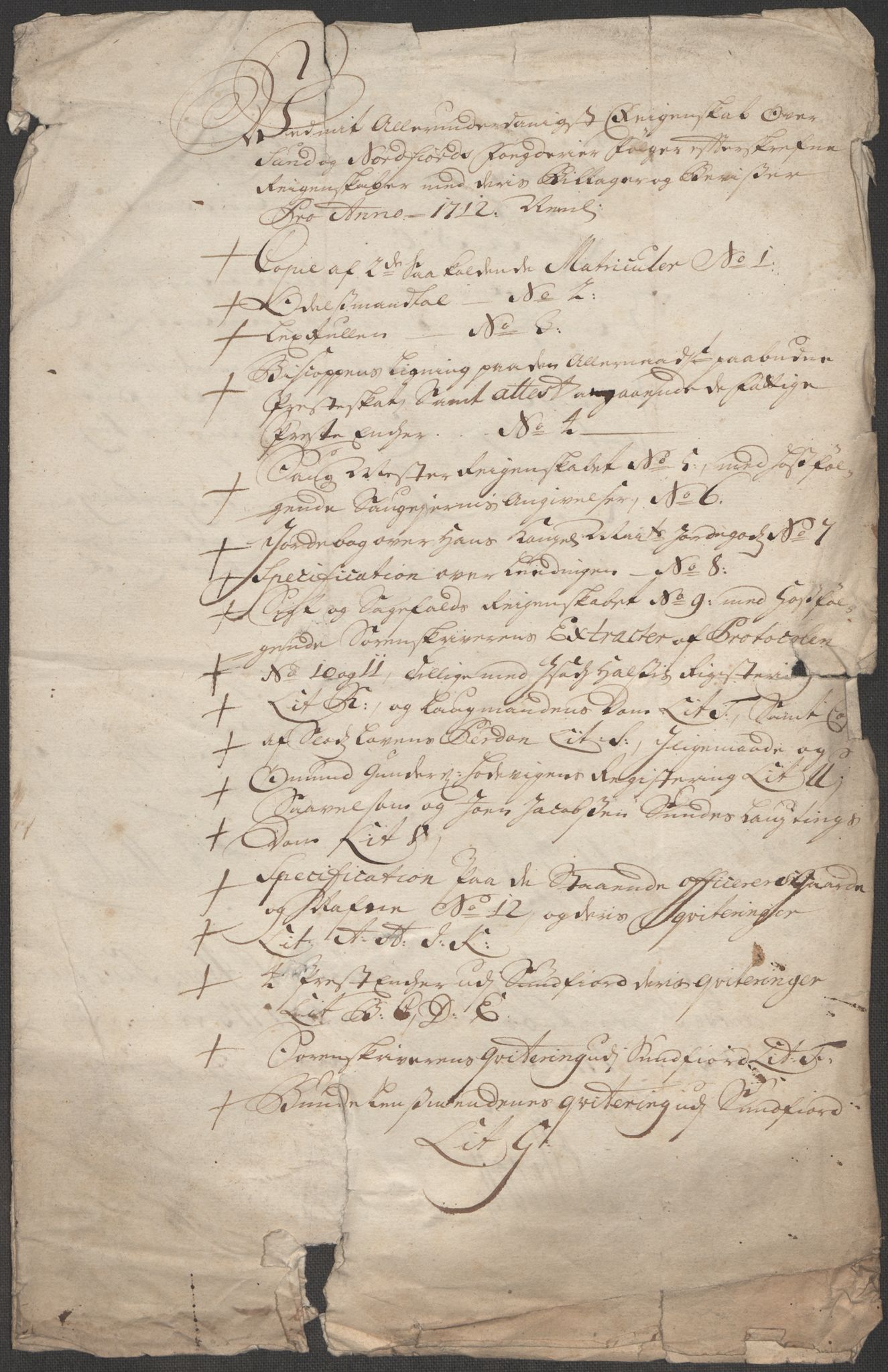 Rentekammeret inntil 1814, Reviderte regnskaper, Fogderegnskap, RA/EA-4092/R53/L3435: Fogderegnskap Sunn- og Nordfjord, 1712, p. 47
