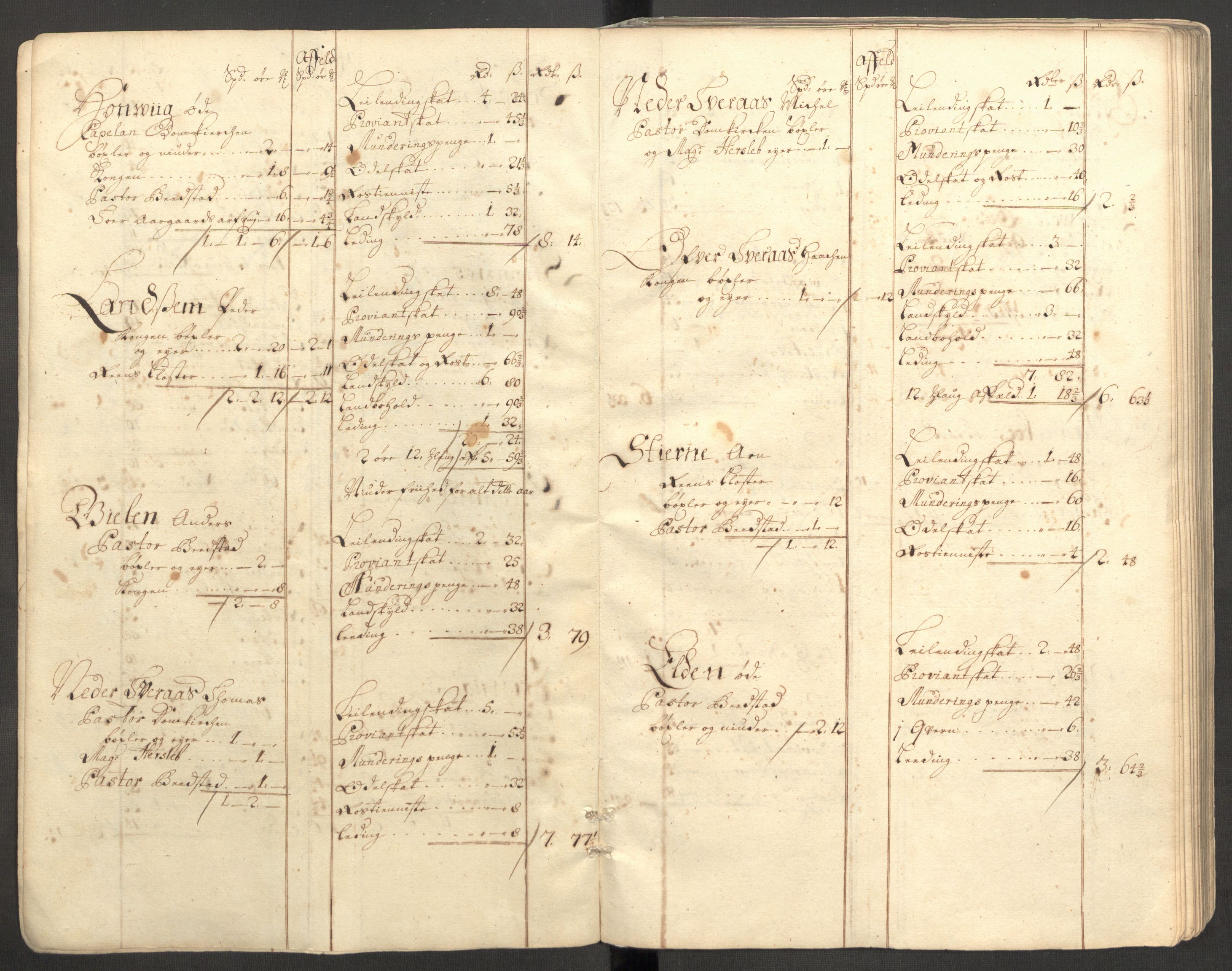 Rentekammeret inntil 1814, Reviderte regnskaper, Fogderegnskap, AV/RA-EA-4092/R63/L4319: Fogderegnskap Inderøy, 1711, p. 29