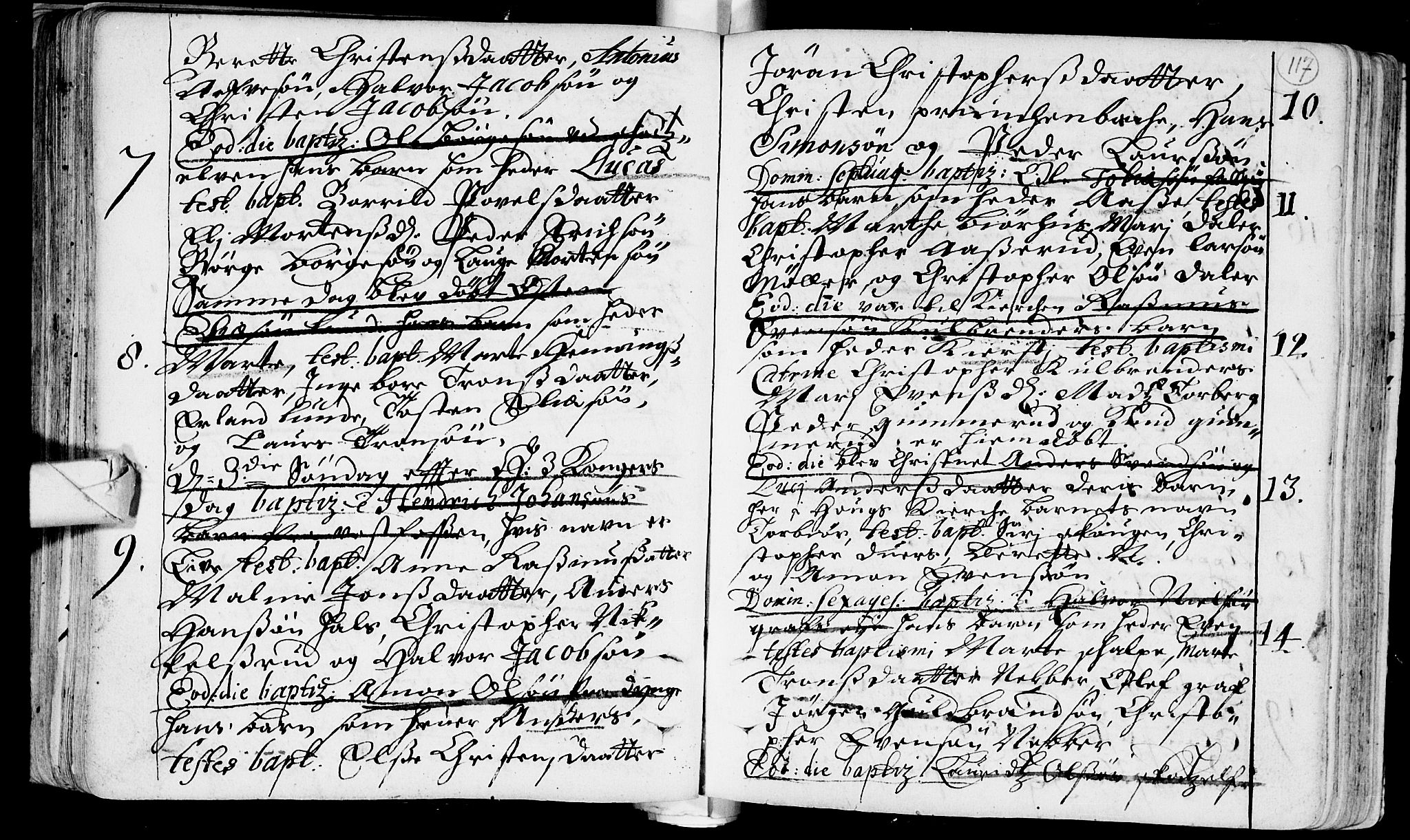 Eiker kirkebøker, SAKO/A-4/F/Fa/L0002: Parish register (official) no. I 2, 1705-1724, p. 117