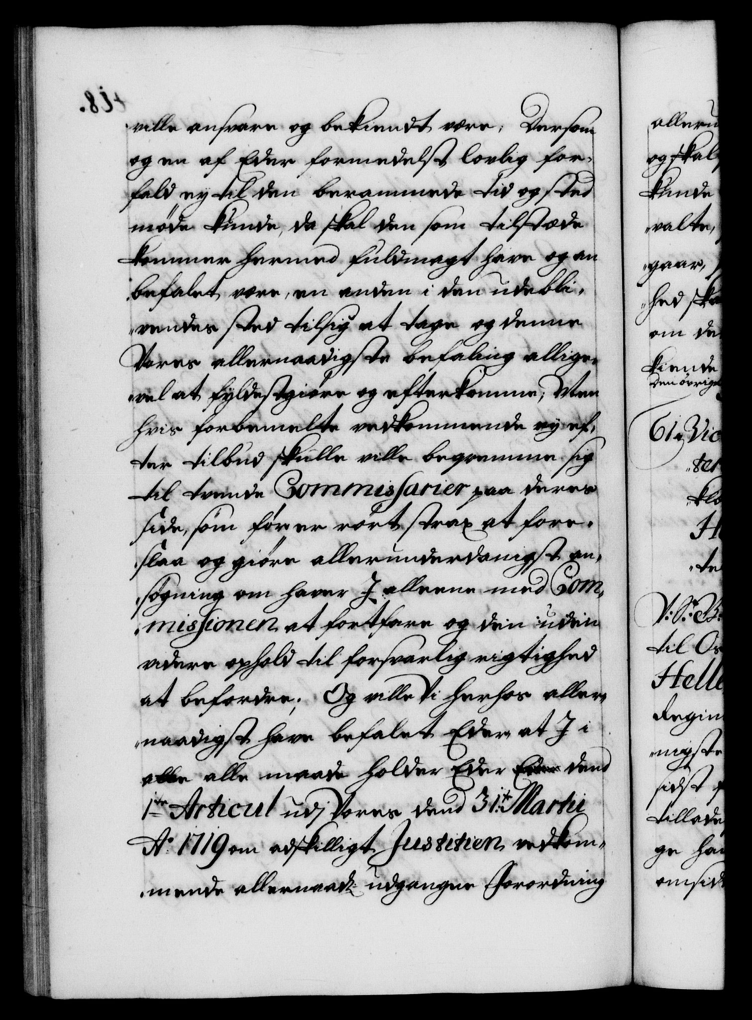 Danske Kanselli 1572-1799, AV/RA-EA-3023/F/Fc/Fca/Fcab/L0021: Norske tegnelser, 1719-1721, p. 418b