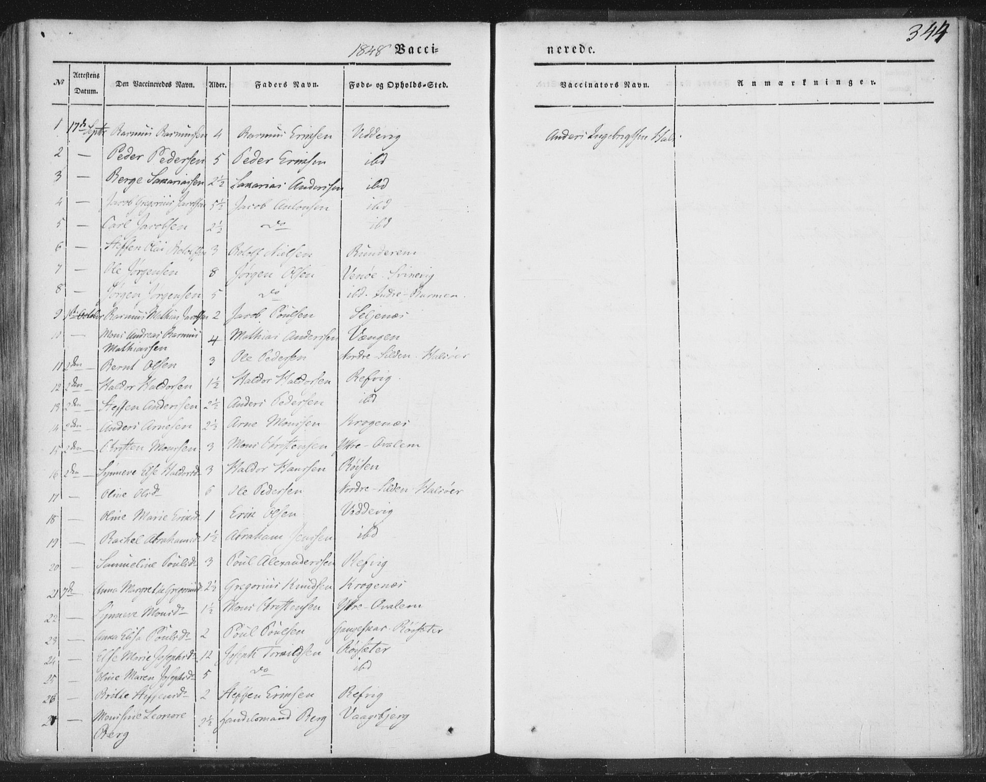 Selje sokneprestembete, AV/SAB-A-99938/H/Ha/Haa/Haaa: Parish register (official) no. A 10, 1844-1858, p. 344